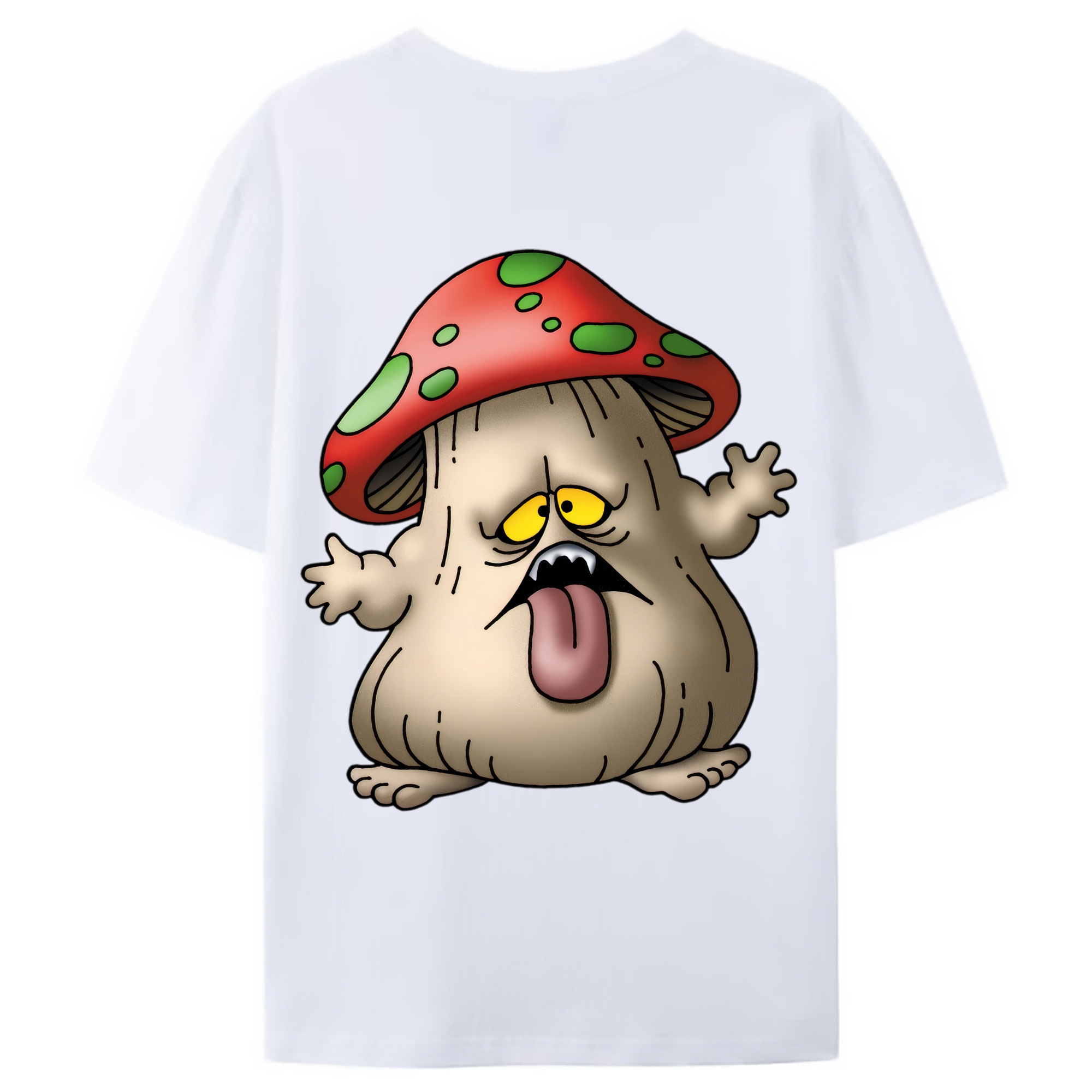 （画像用） ドラゴンクエスト Doragon Kuesuto Dragon Quest 綿100％ メンズ半袖Tシャツ（バックプリント） 通気性