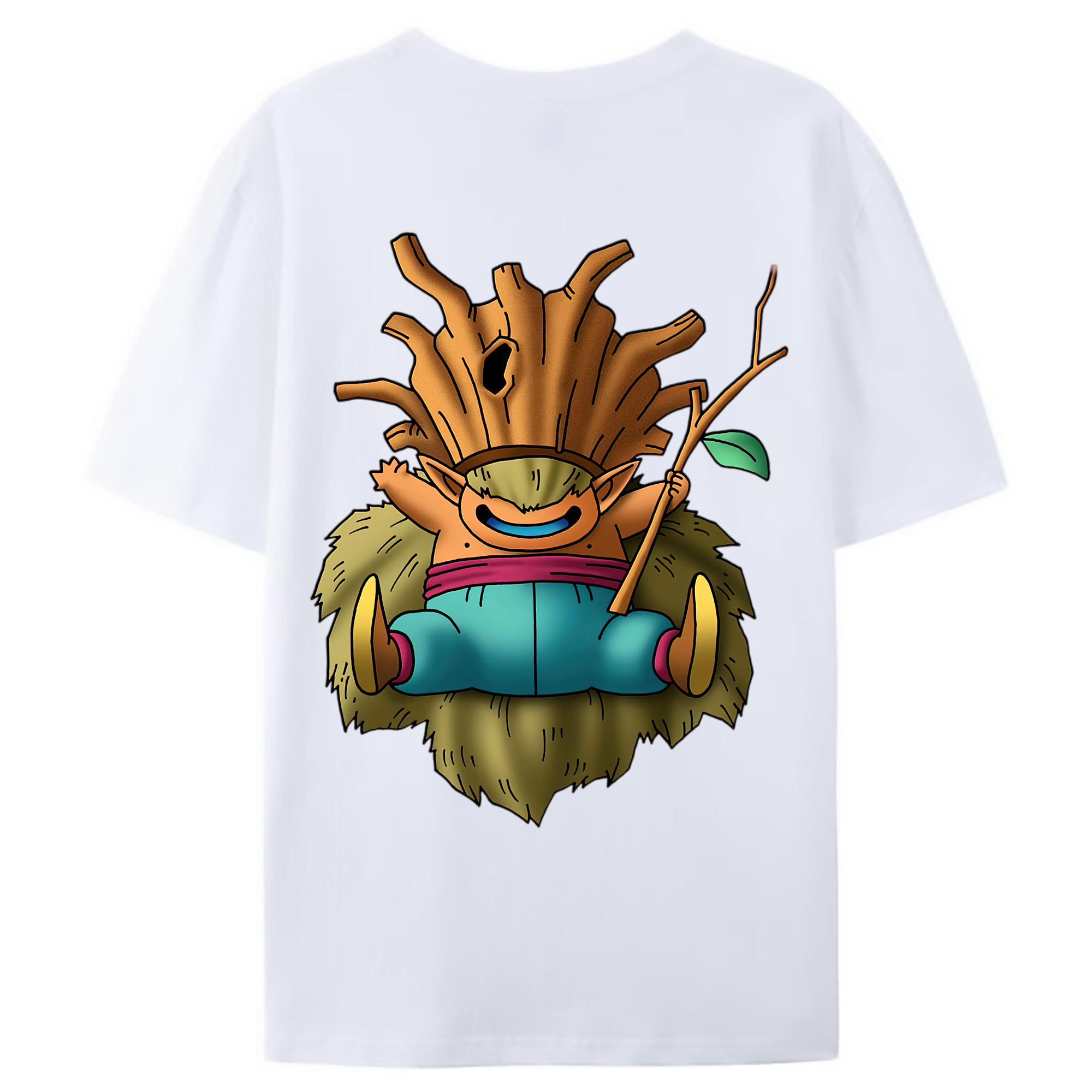 （画像用） ドラゴンクエスト Doragon Kuesuto Dragon Quest 綿100％ メンズ半袖Tシャツ（バックプリント） 通気性
