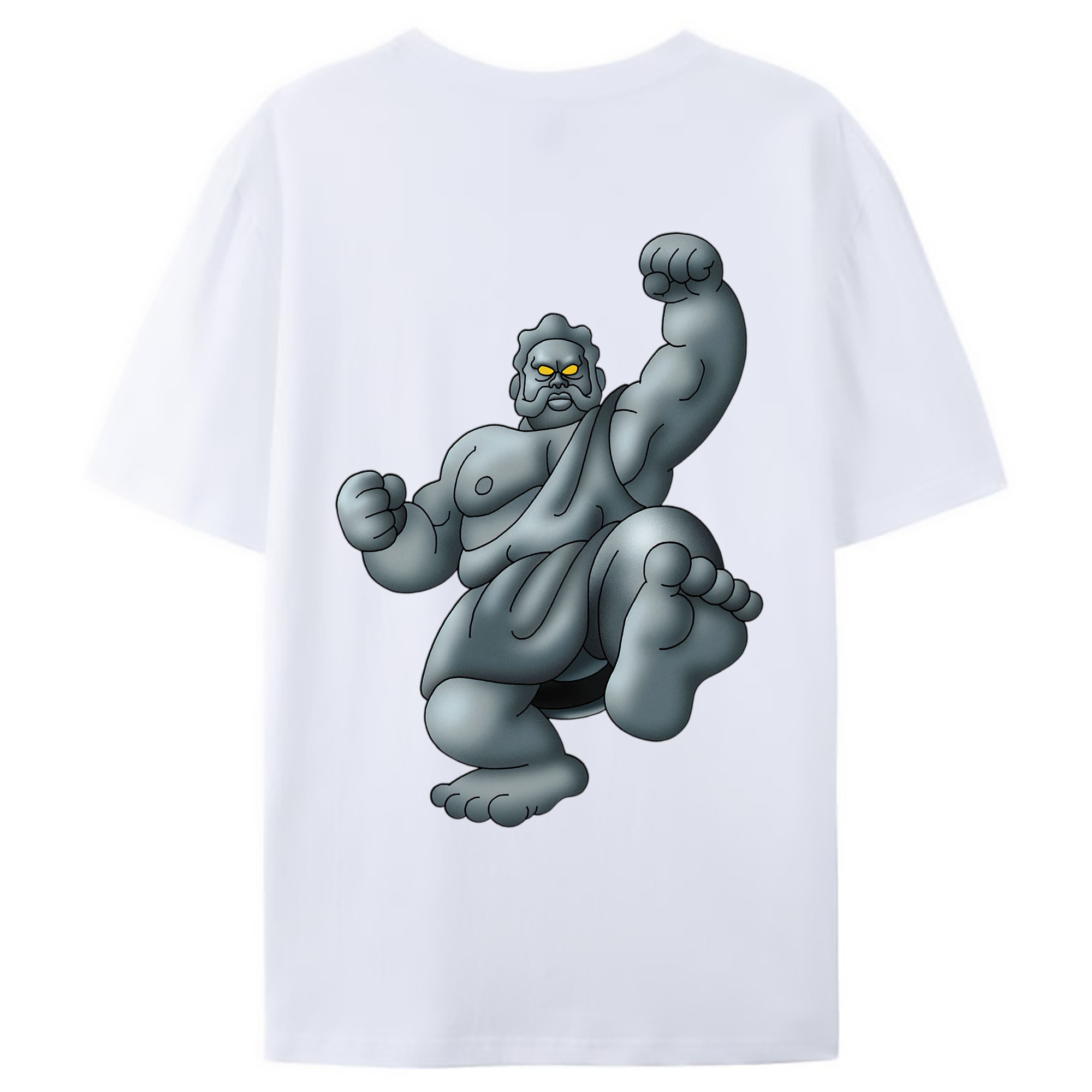 （画像用） ドラゴンクエスト Doragon Kuesuto Dragon Quest 綿100％ メンズ半袖Tシャツ（バックプリント） 通気性