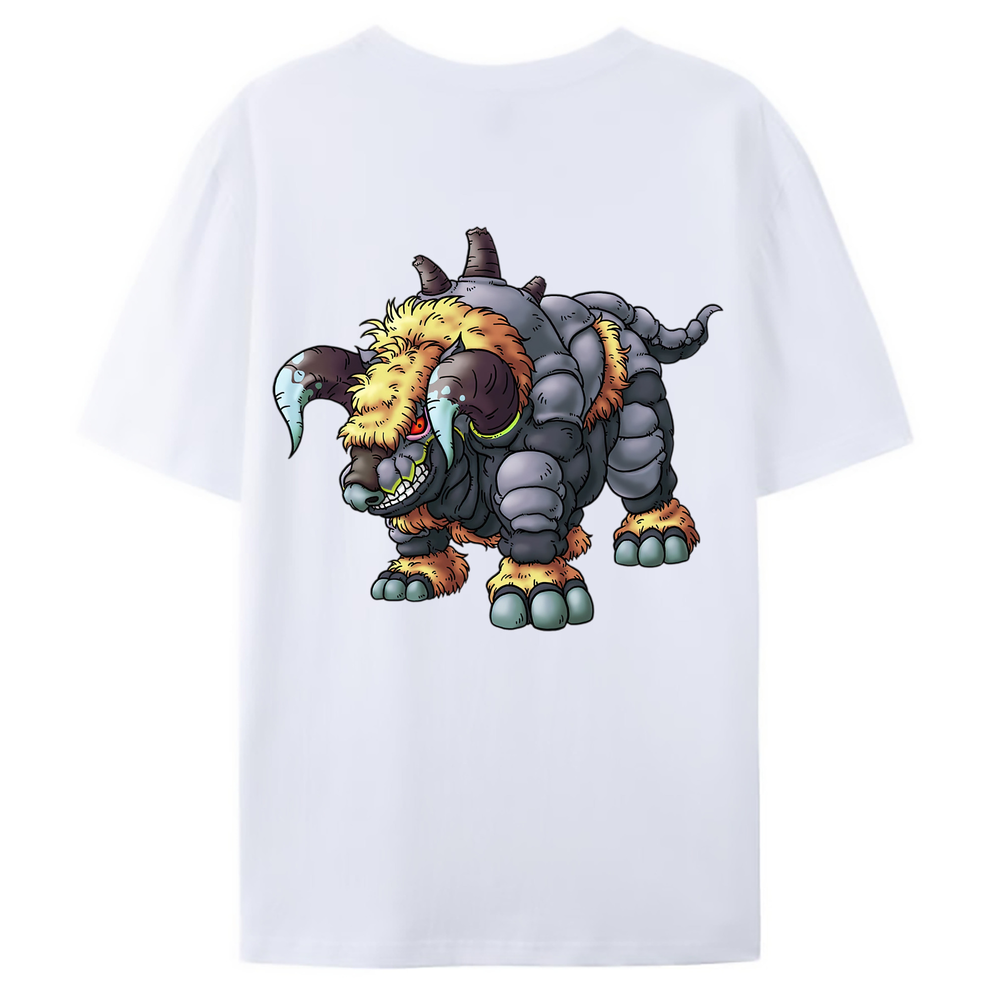 （画像用） ドラゴンクエスト Doragon Kuesuto Dragon Quest 綿100％ メンズ半袖Tシャツ（バックプリント） 通気性