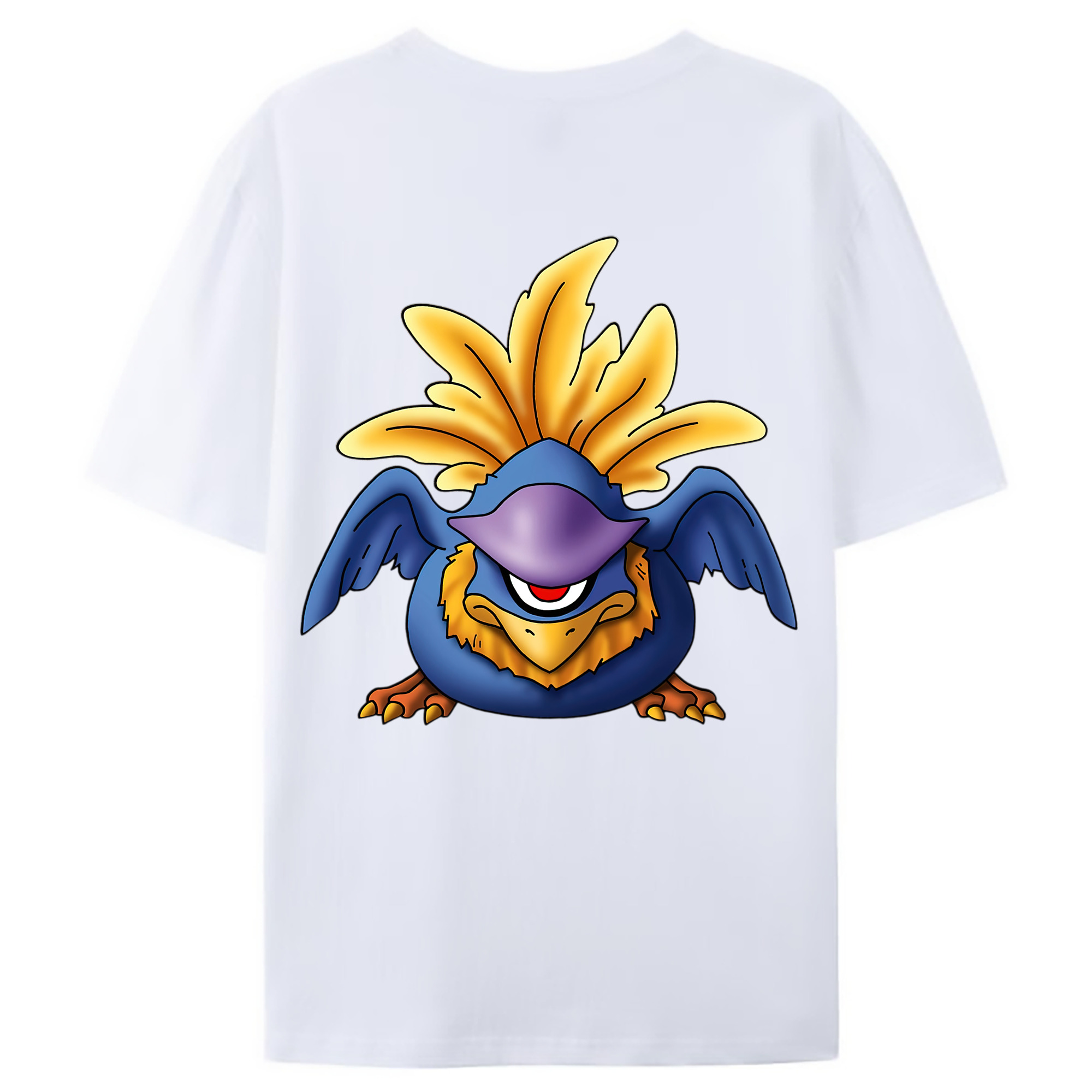 （画像用） ドラゴンクエスト Doragon Kuesuto Dragon Quest 綿100％ メンズ半袖Tシャツ（バックプリント） 通気性