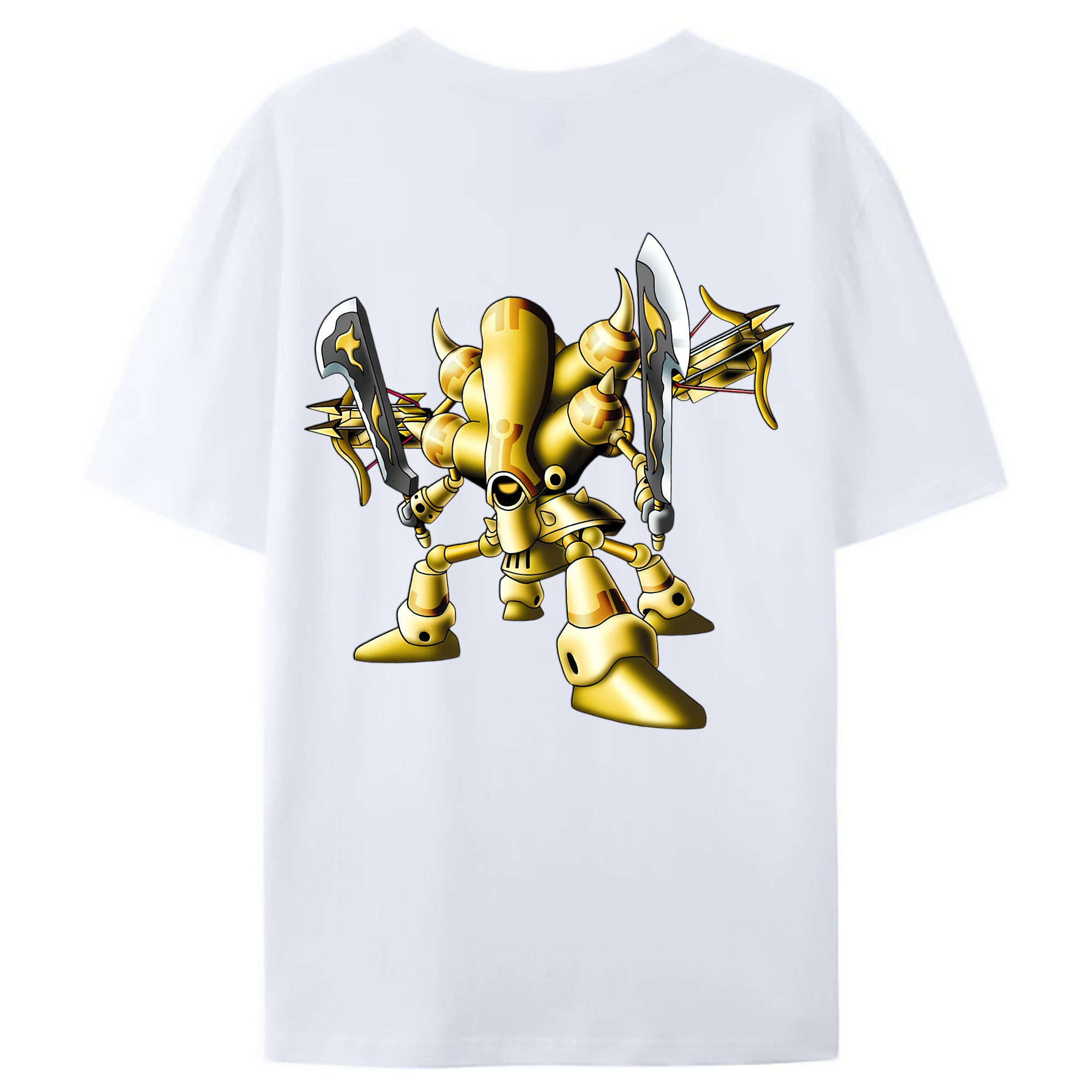 （画像用） ドラゴンクエスト Doragon Kuesuto Dragon Quest 綿100％ メンズ半袖Tシャツ（バックプリント） 通気性