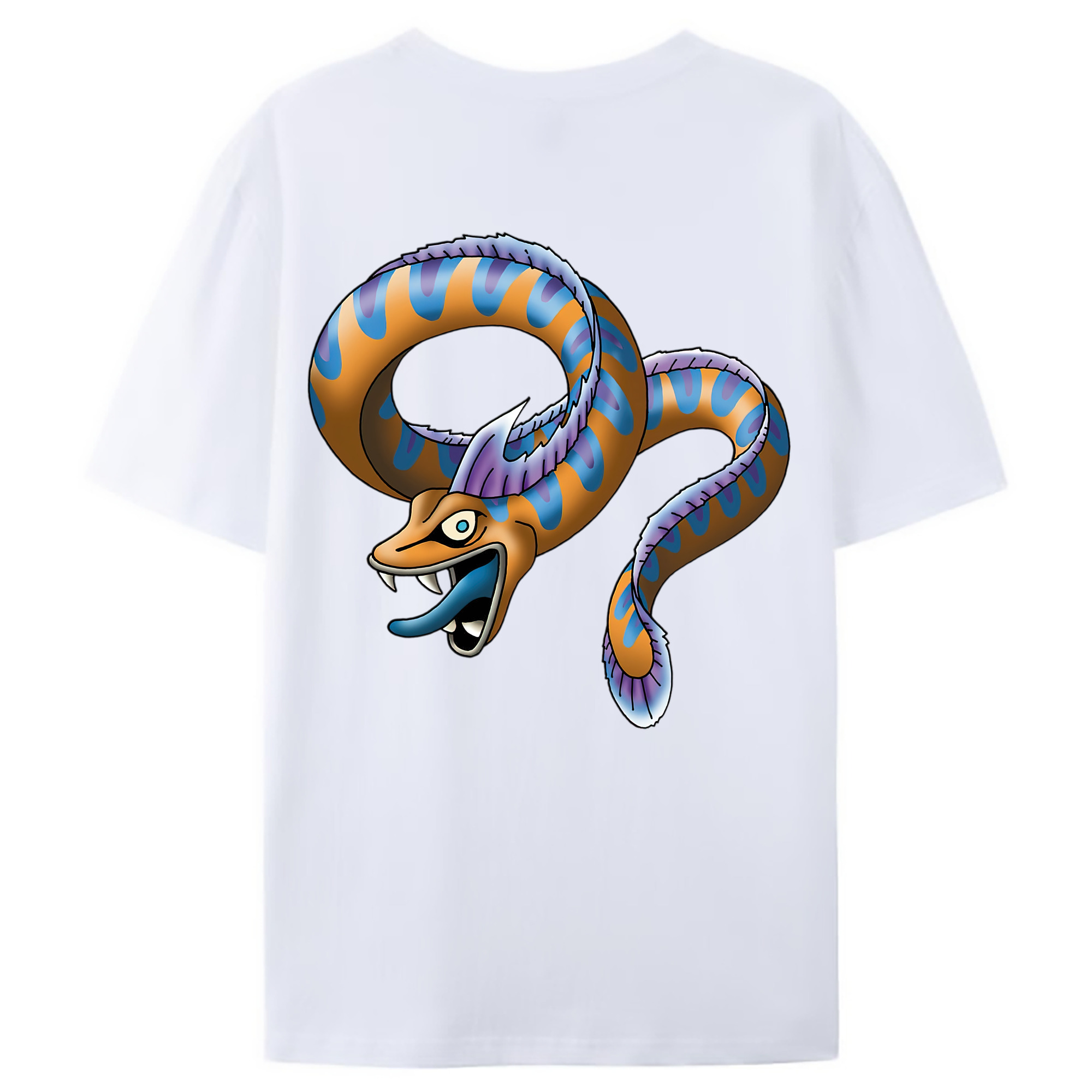 （画像用） ドラゴンクエスト Doragon Kuesuto Dragon Quest 綿100％ メンズ半袖Tシャツ（バックプリント） 通気性
