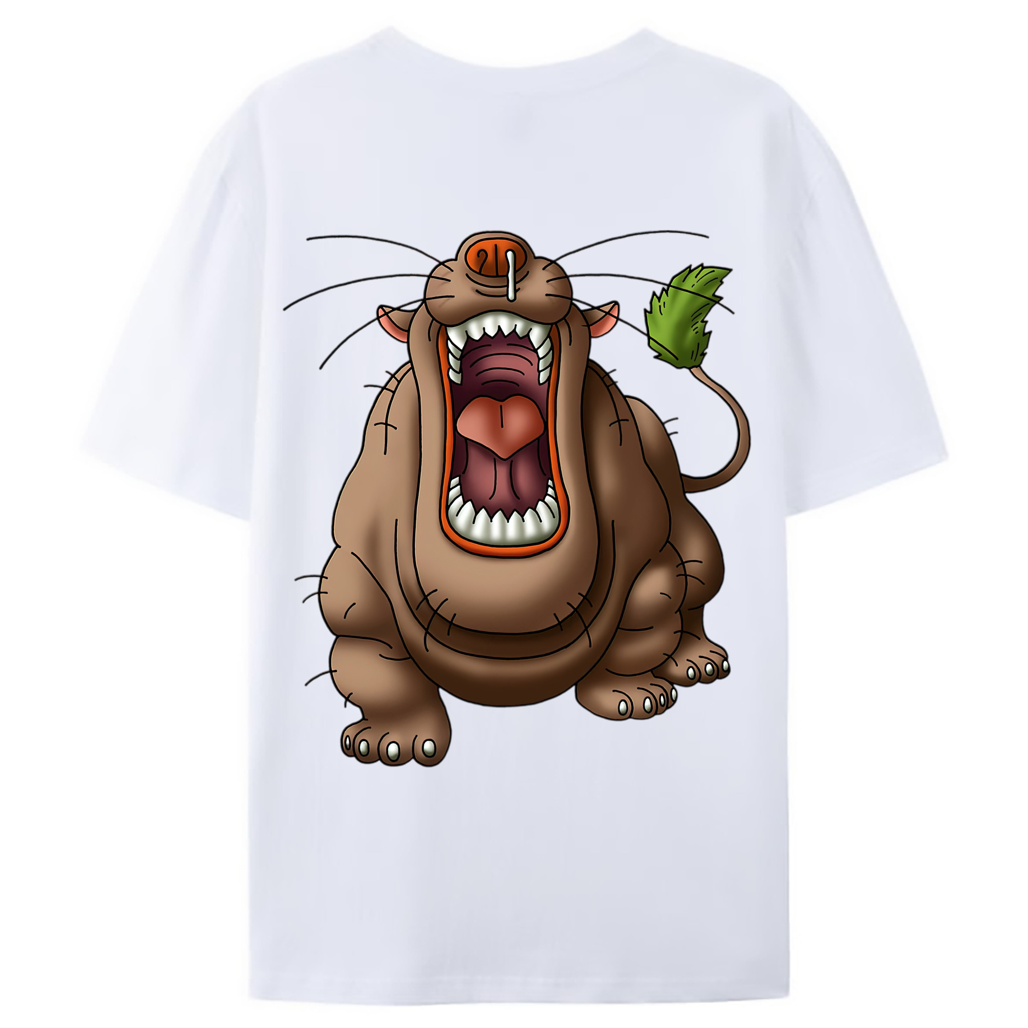 （画像用） ドラゴンクエスト Doragon Kuesuto Dragon Quest 綿100％ メンズ半袖Tシャツ（バックプリント） 通気性