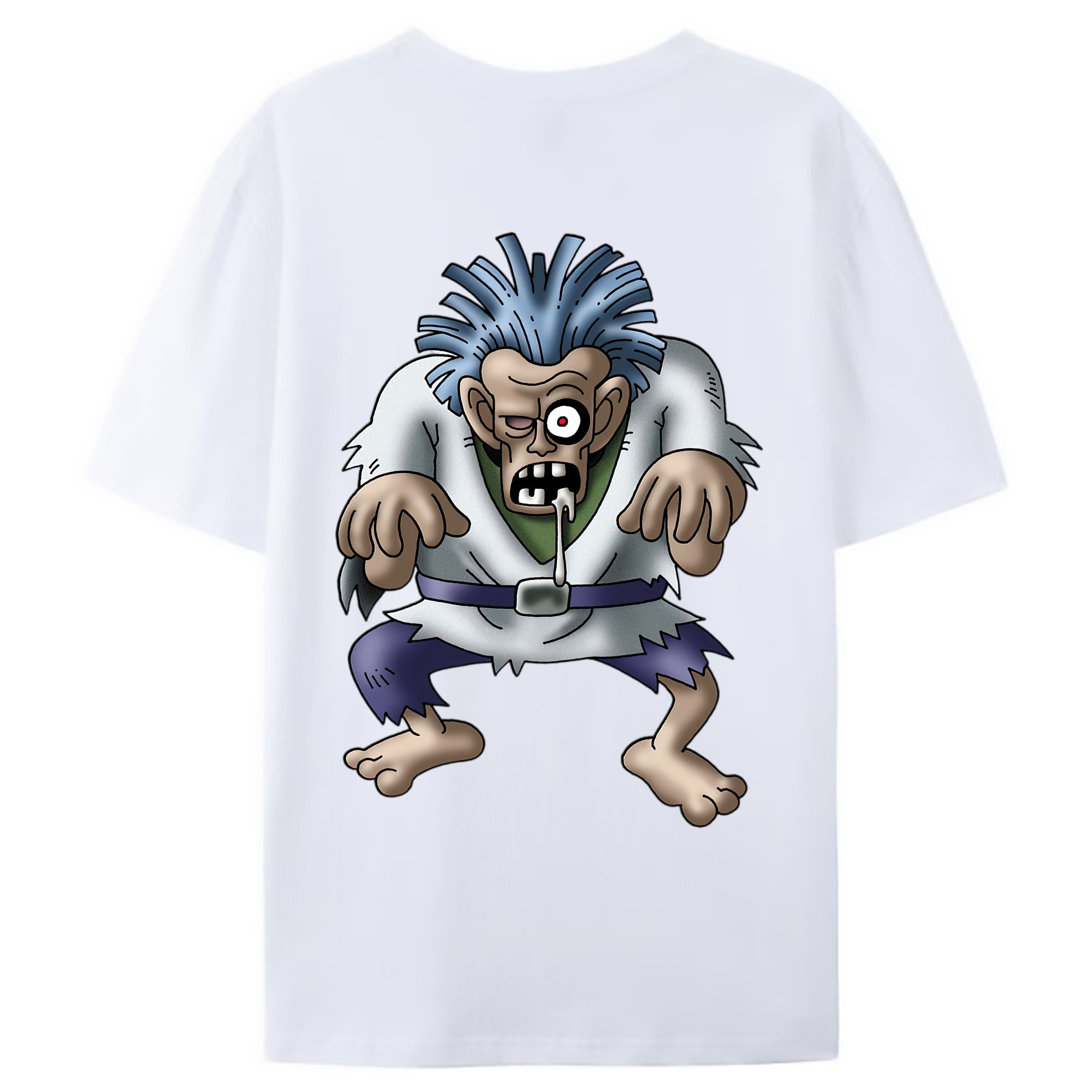 （画像用） ドラゴンクエスト Doragon Kuesuto Dragon Quest 綿100％ メンズ半袖Tシャツ（バックプリント） 通気性