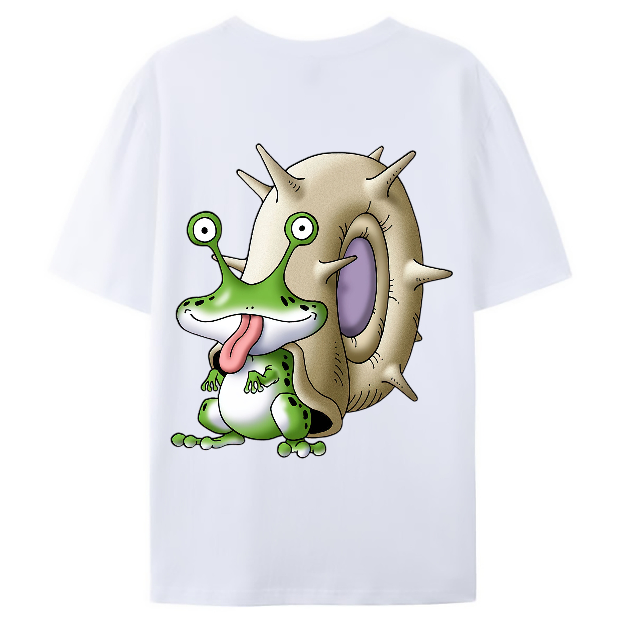 （画像用） ドラゴンクエスト Doragon Kuesuto Dragon Quest 綿100％ メンズ半袖Tシャツ（バックプリント） 通気性