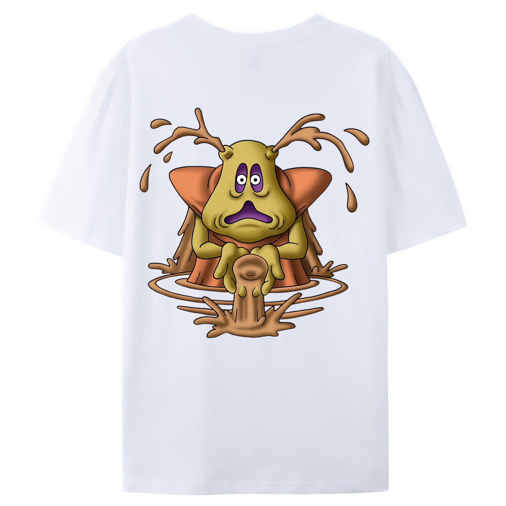 （画像用） ドラゴンクエスト Doragon Kuesuto Dragon Quest 綿100％ メンズ半袖Tシャツ（バックプリント） 通気性