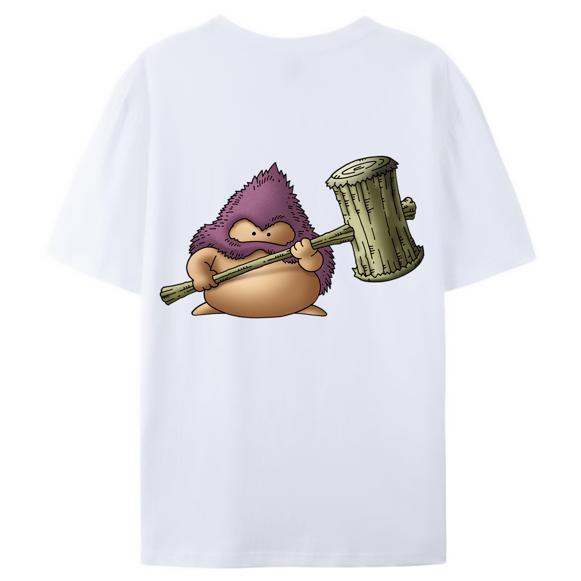 （画像用） ドラゴンクエスト Doragon Kuesuto Dragon Quest 綿100％ メンズ半袖Tシャツ（バックプリント） 通気性