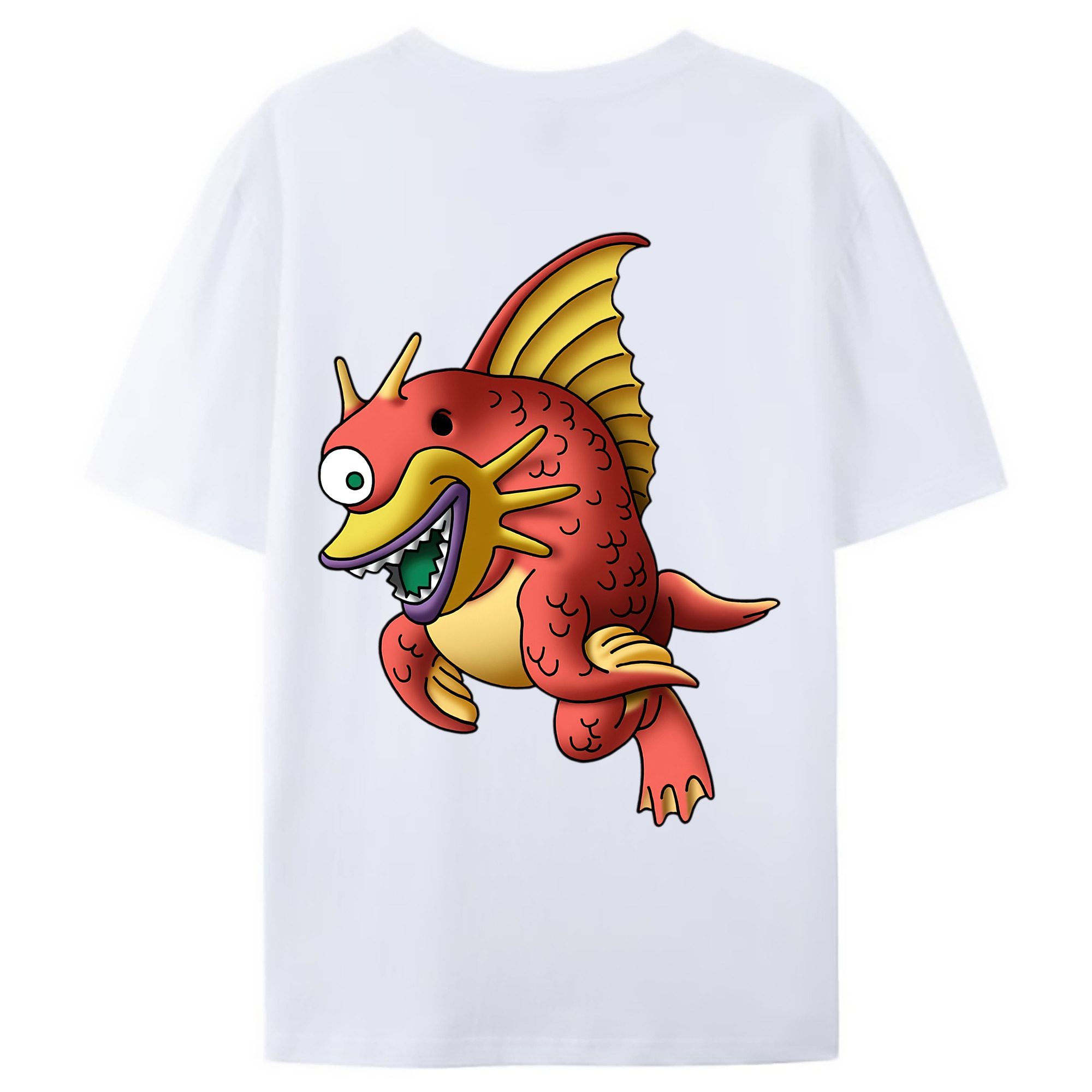 （画像用） ドラゴンクエスト Doragon Kuesuto Dragon Quest 綿100％ メンズ半袖Tシャツ（バックプリント） 通気性