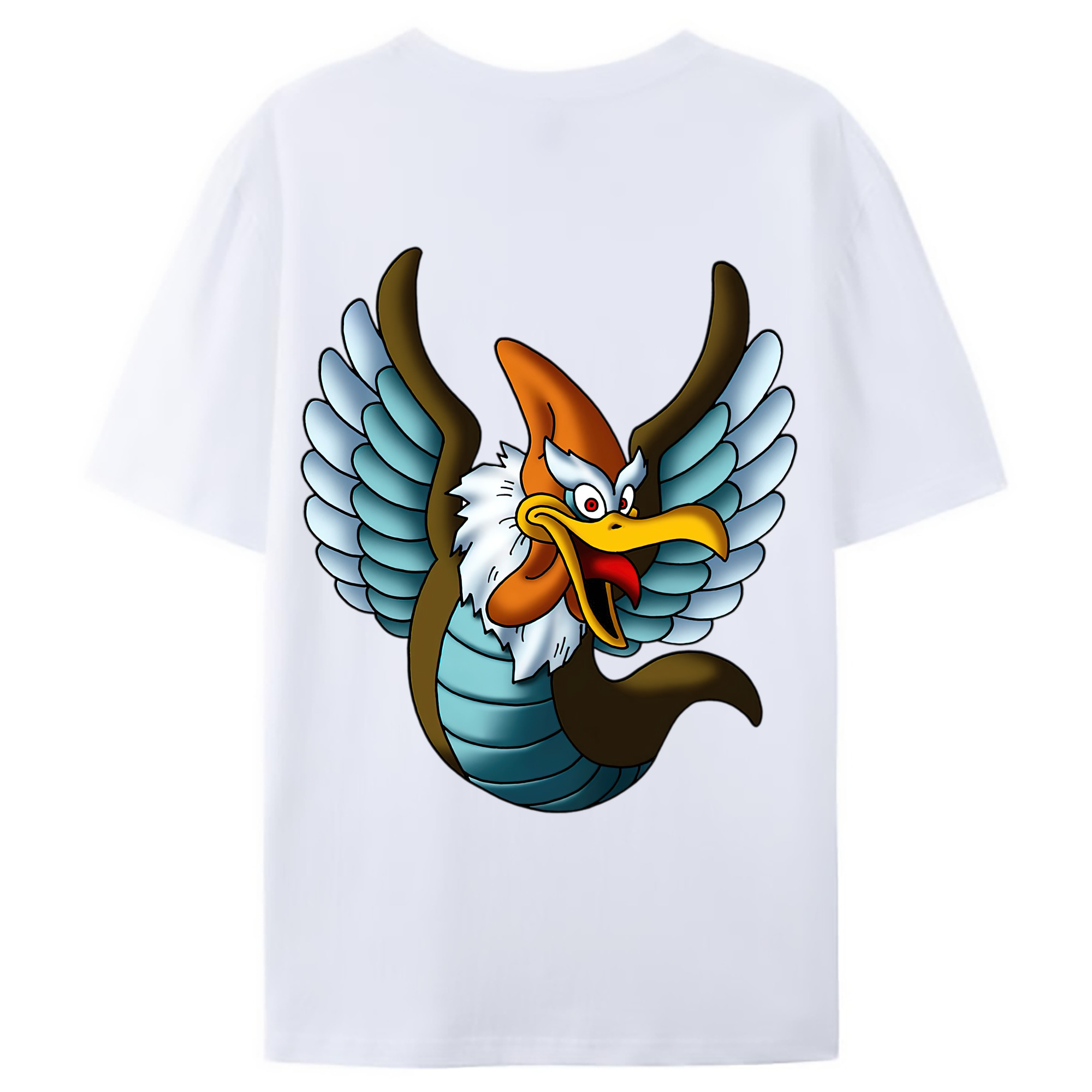 （画像用） ドラゴンクエスト Doragon Kuesuto Dragon Quest 綿100％ メンズ半袖Tシャツ（バックプリント） 通気性