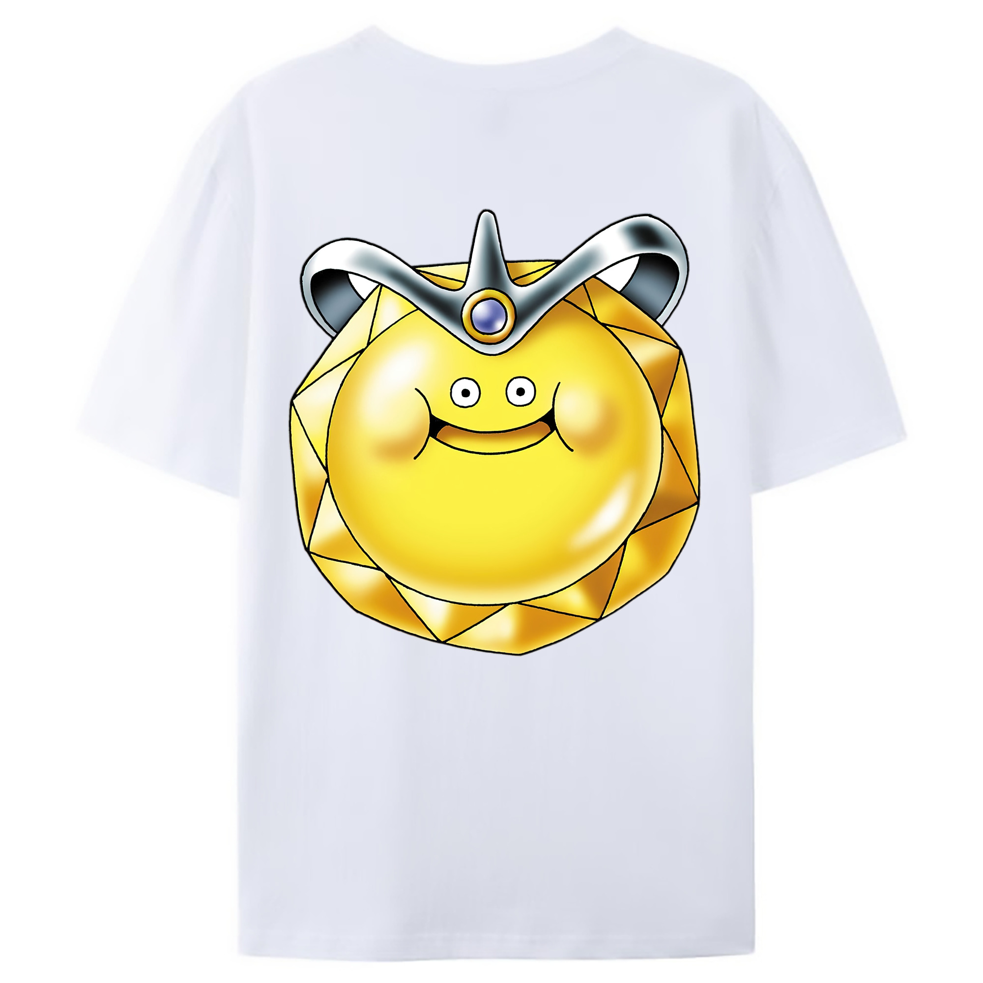 （画像用） ドラゴンクエスト Doragon Kuesuto Dragon Quest 綿100％ メンズ半袖Tシャツ（バックプリント） 通気性