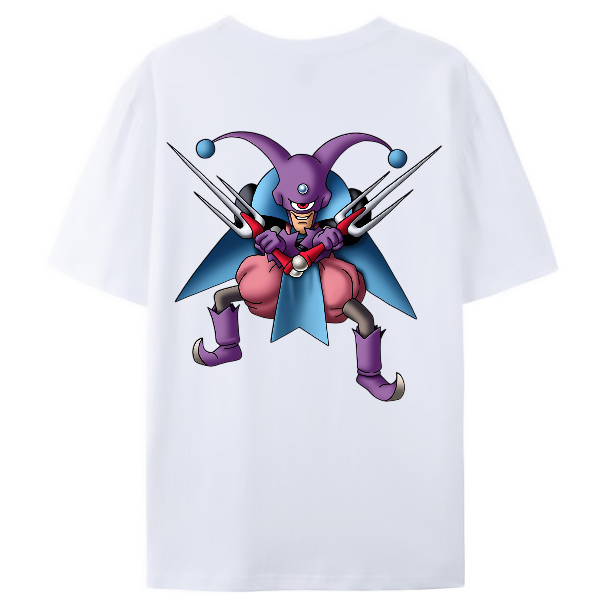 （画像用） ドラゴンクエスト Doragon Kuesuto Dragon Quest 綿100％ メンズ半袖Tシャツ（バックプリント） 通気性