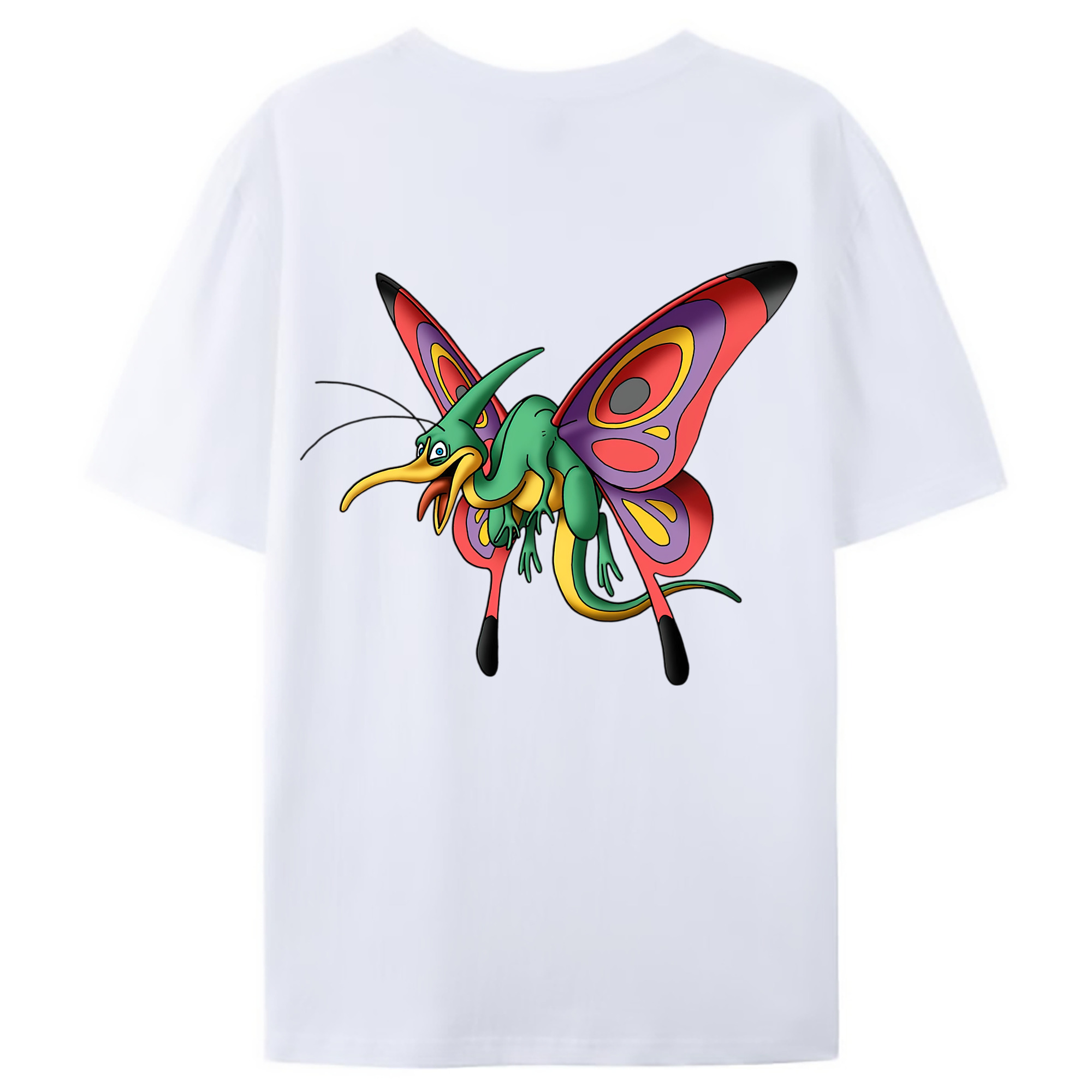 （画像用） ドラゴンクエスト Doragon Kuesuto Dragon Quest 綿100％ メンズ半袖Tシャツ（バックプリント） 通気性