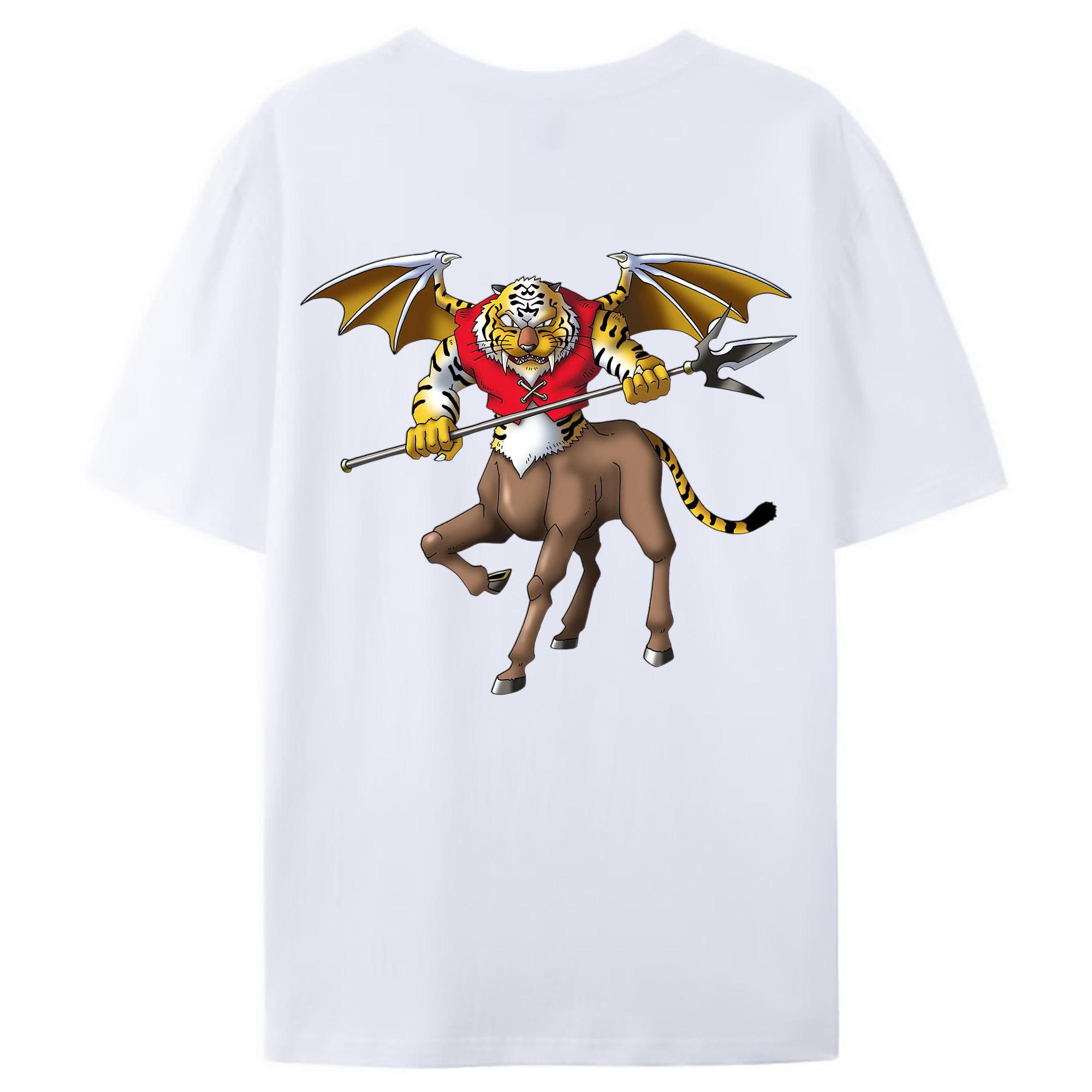 （画像用） ドラゴンクエスト Doragon Kuesuto Dragon Quest 綿100％ メンズ半袖Tシャツ（バックプリント） 通気性
