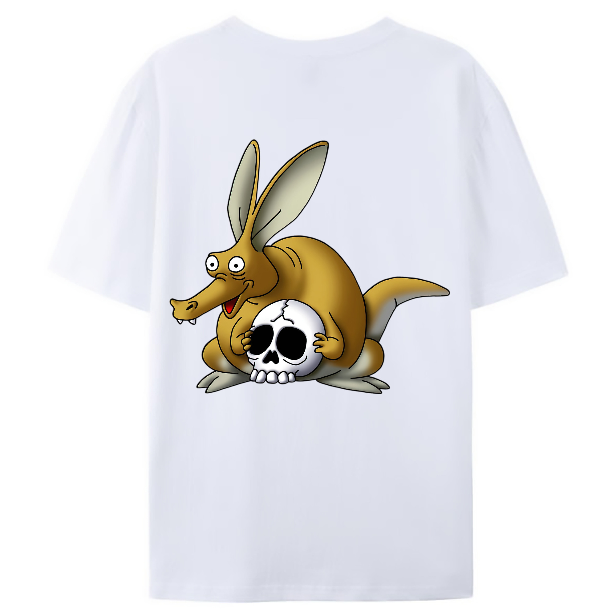 （画像用） ドラゴンクエスト Doragon Kuesuto Dragon Quest 綿100％ メンズ半袖Tシャツ（バックプリント） 通気性