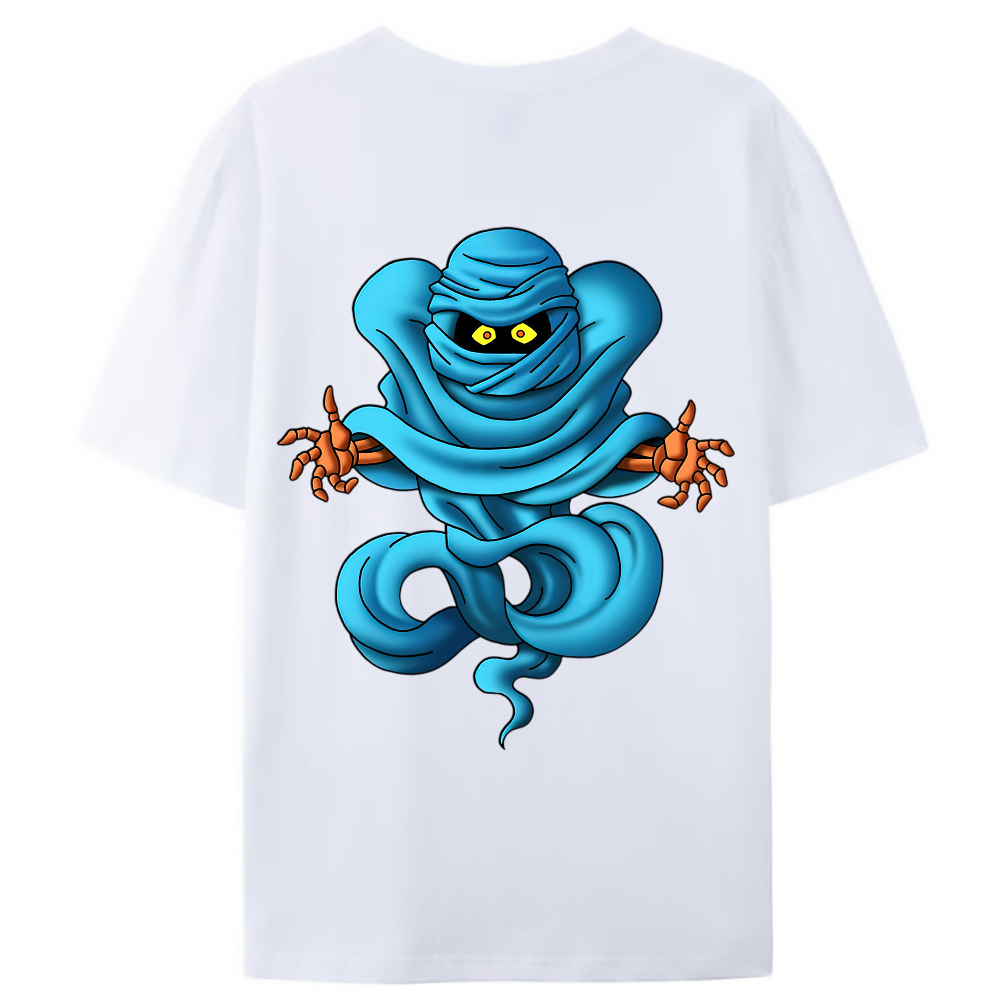 （画像用） ドラゴンクエスト Doragon Kuesuto Dragon Quest 綿100％ メンズ半袖Tシャツ（バックプリント） 通気性
