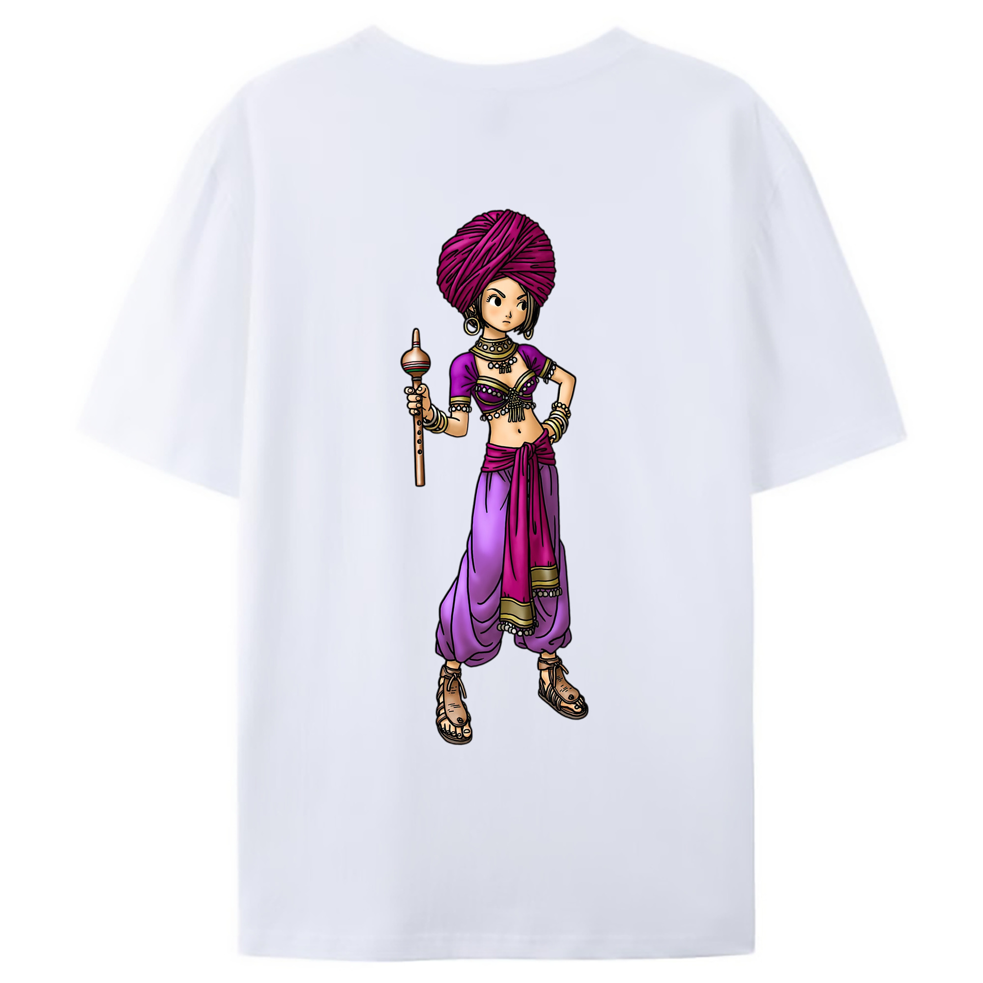（画像用） ドラゴンクエスト Doragon Kuesuto Dragon Quest 綿100％ メンズ半袖Tシャツ（バックプリント） 通気性