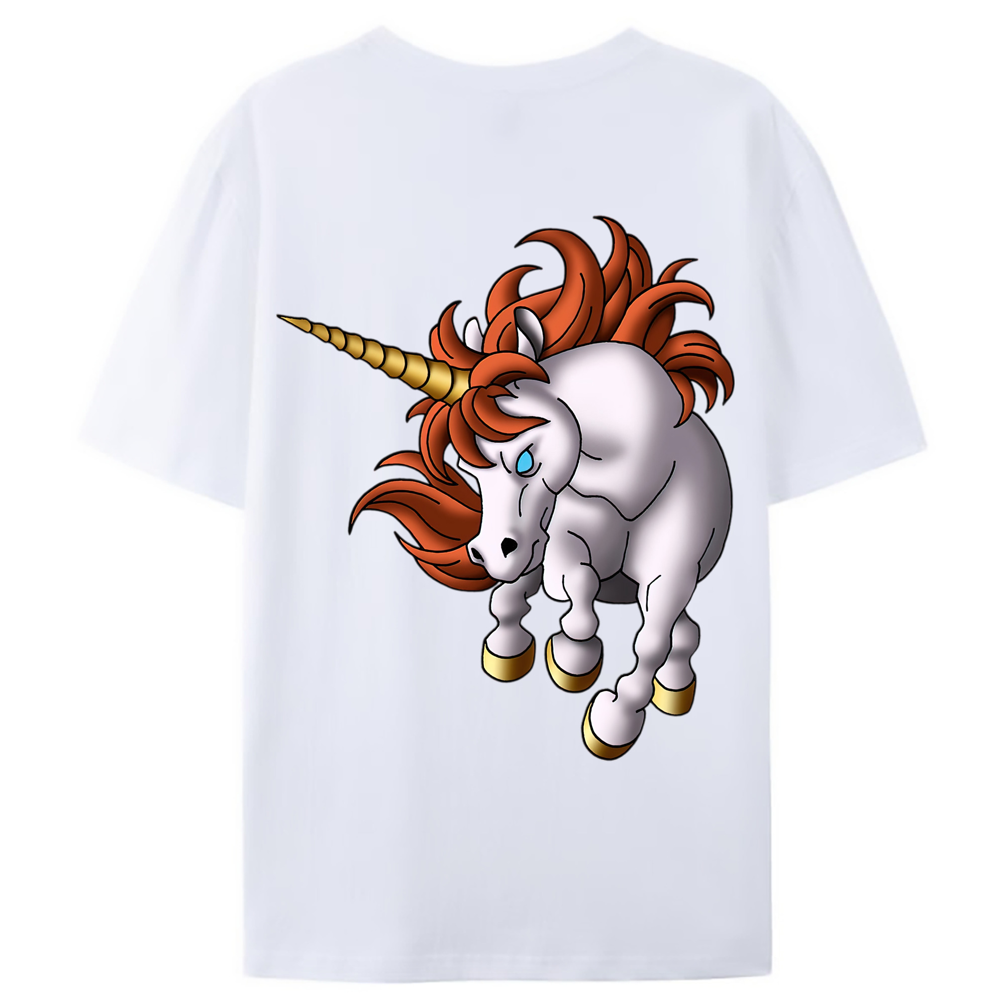 （画像用） ドラゴンクエスト Doragon Kuesuto Dragon Quest 綿100％ メンズ半袖Tシャツ（バックプリント） 通気性
