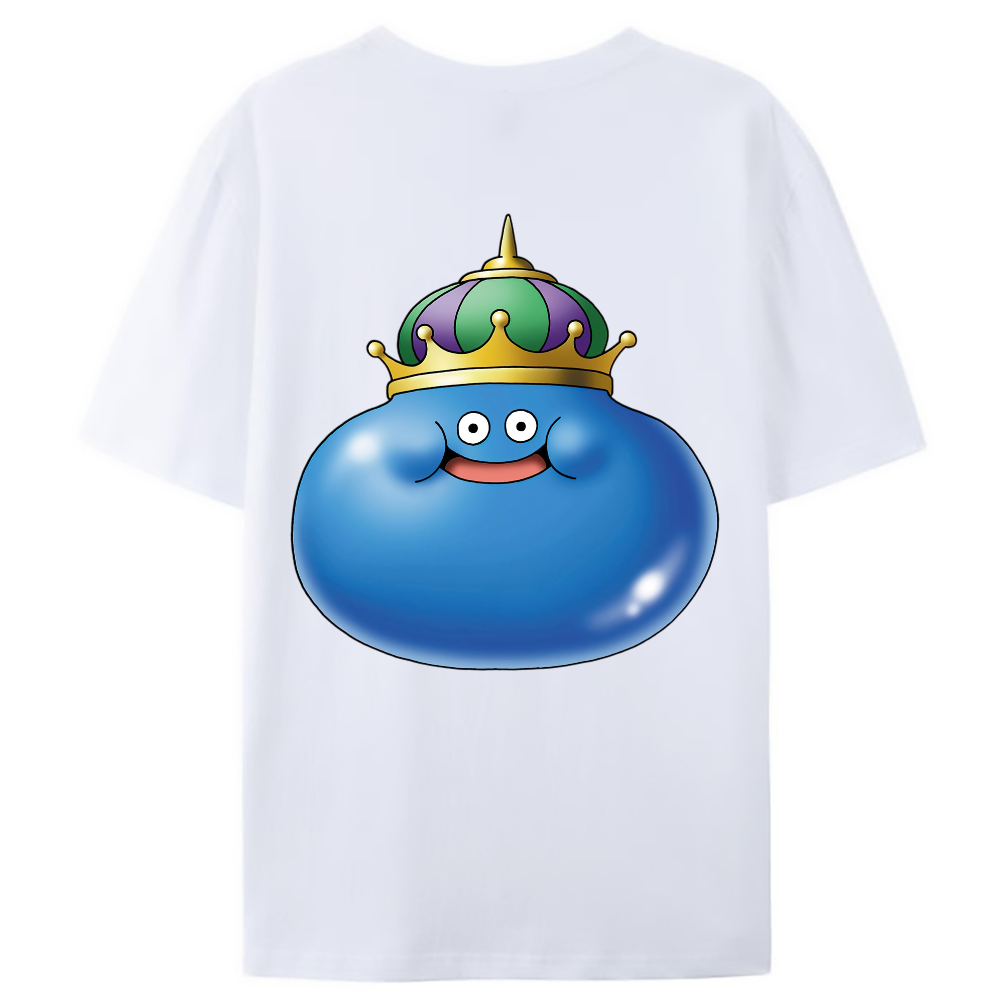 （画像用） ドラゴンクエスト Doragon Kuesuto Dragon Quest 綿100％ メンズ半袖Tシャツ（バックプリント） 通気性