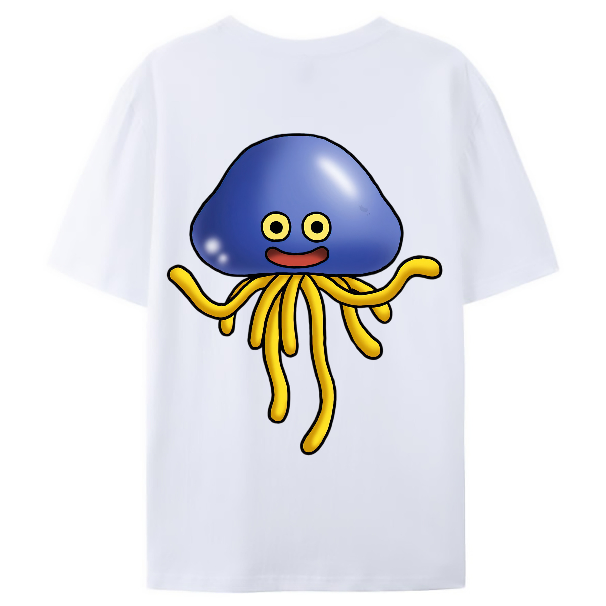 （画像用） ドラゴンクエスト Doragon Kuesuto Dragon Quest 綿100％ メンズ半袖Tシャツ（バックプリント） 通気性