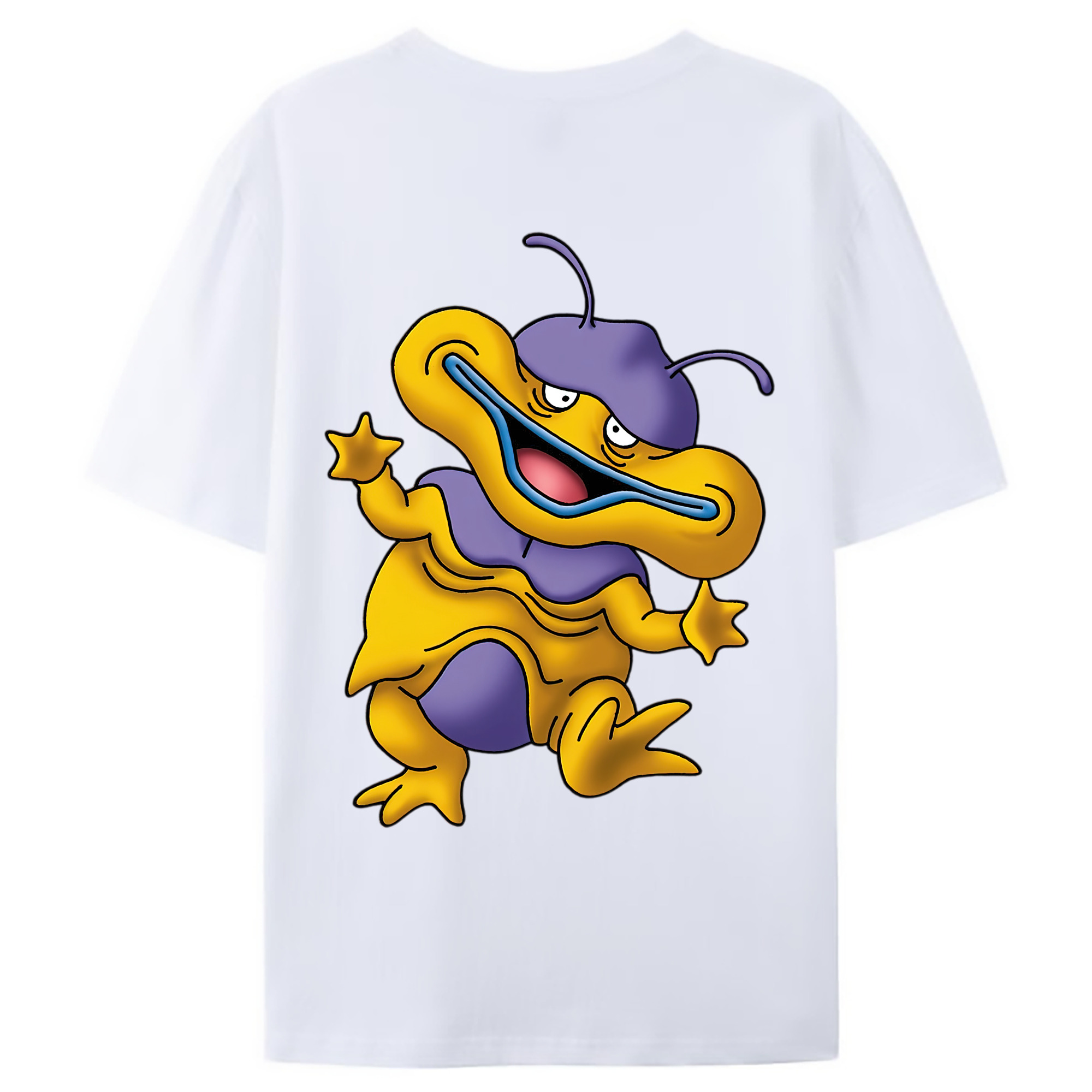（画像用） ドラゴンクエスト Doragon Kuesuto Dragon Quest 綿100％ メンズ半袖Tシャツ（バックプリント） 通気性