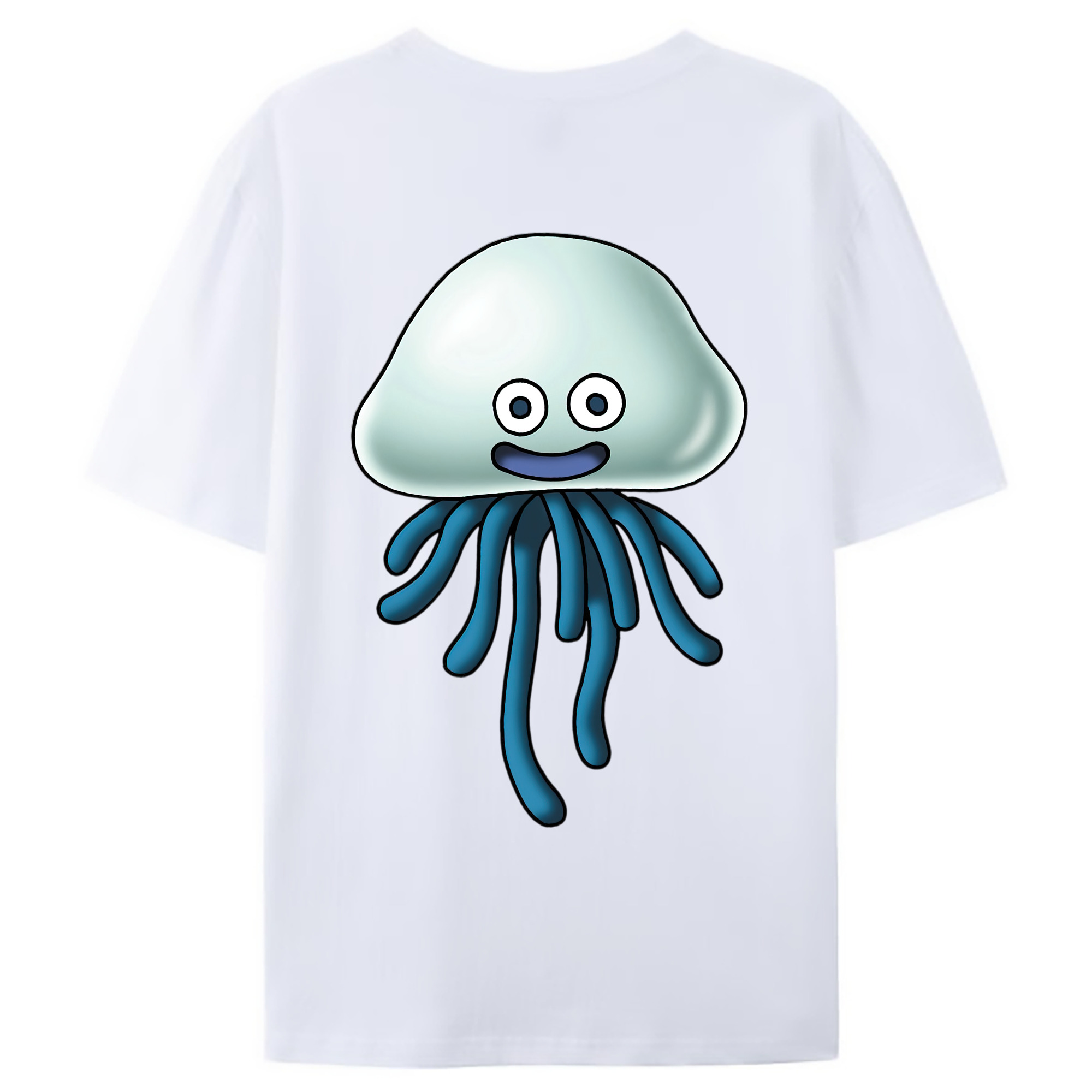 （画像用） ドラゴンクエスト Doragon Kuesuto Dragon Quest 綿100％ メンズ半袖Tシャツ（バックプリント） 通気性