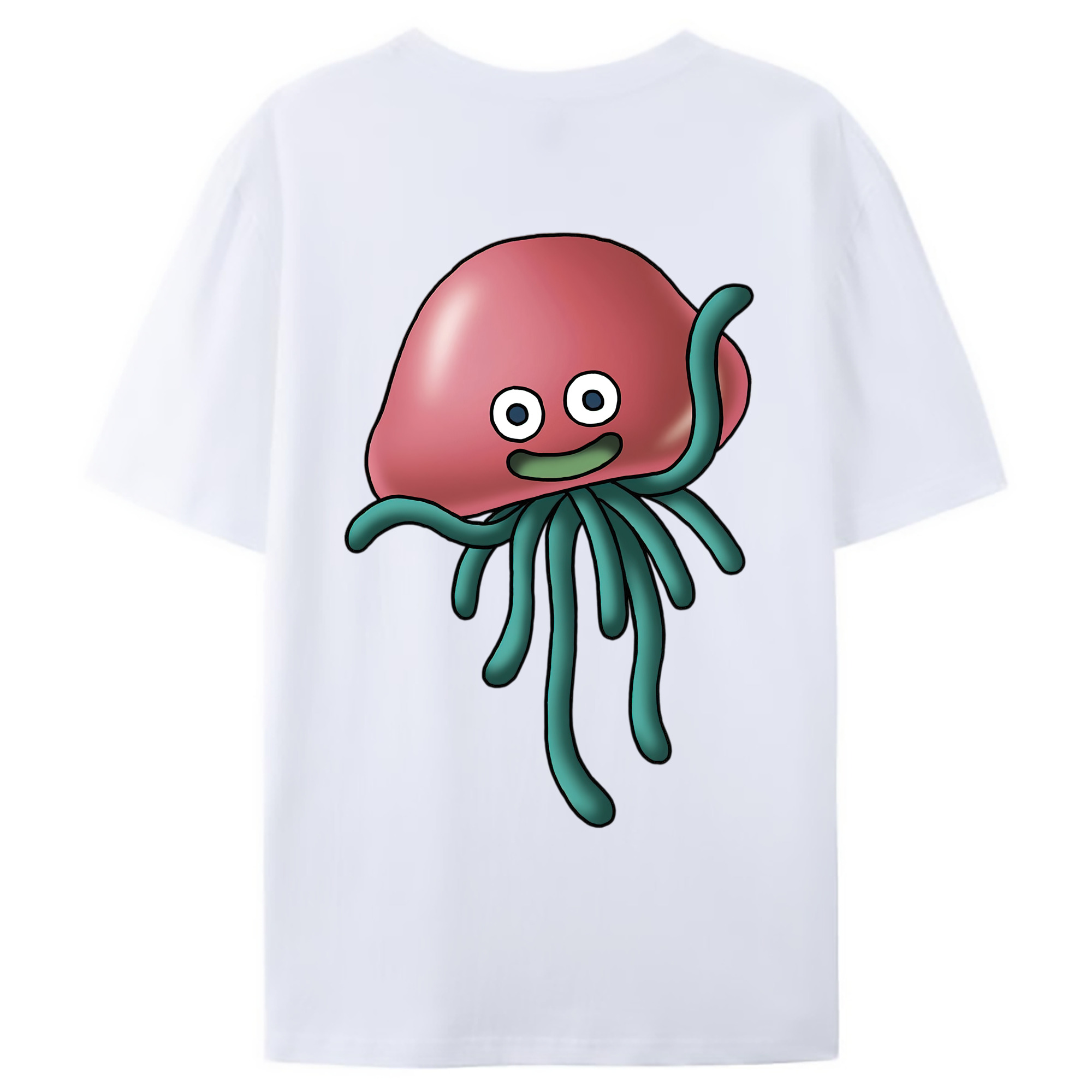 （画像用） ドラゴンクエスト Doragon Kuesuto Dragon Quest 綿100％ メンズ半袖Tシャツ（バックプリント） 通気性