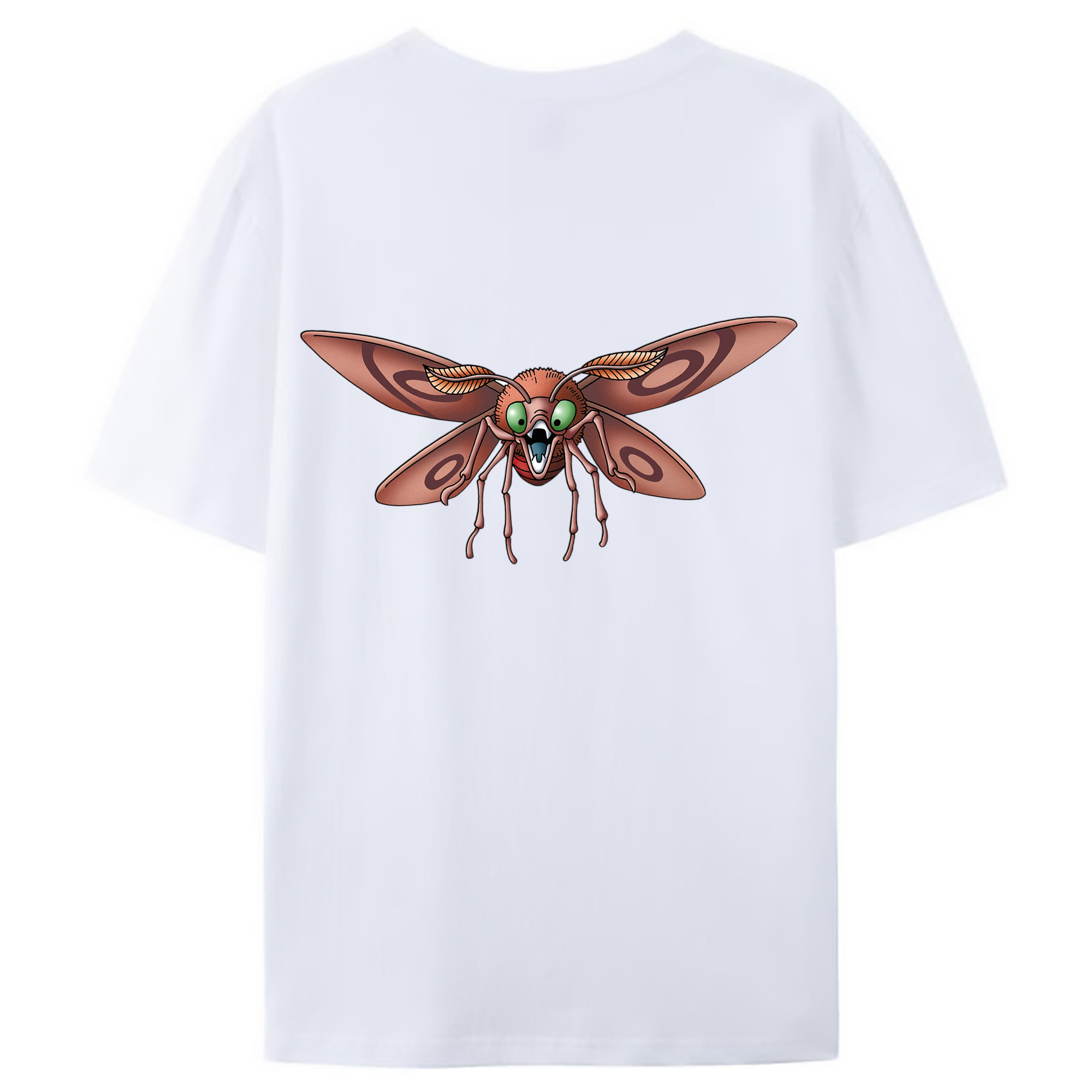 （画像用） ドラゴンクエスト Doragon Kuesuto Dragon Quest 綿100％ メンズ半袖Tシャツ（バックプリント） 通気性