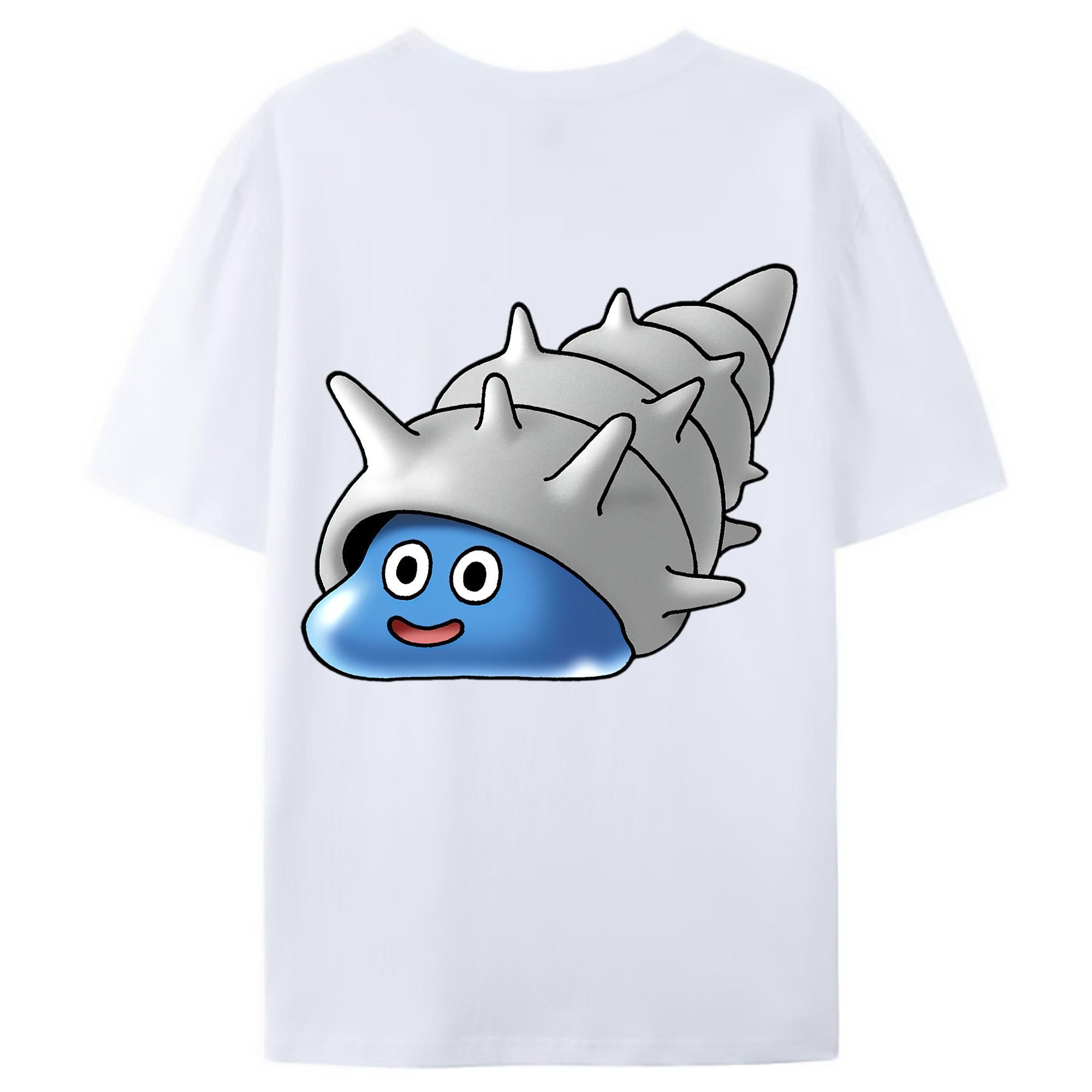 （画像用） ドラゴンクエスト Doragon Kuesuto Dragon Quest 綿100％ メンズ半袖Tシャツ（バックプリント） 通気性