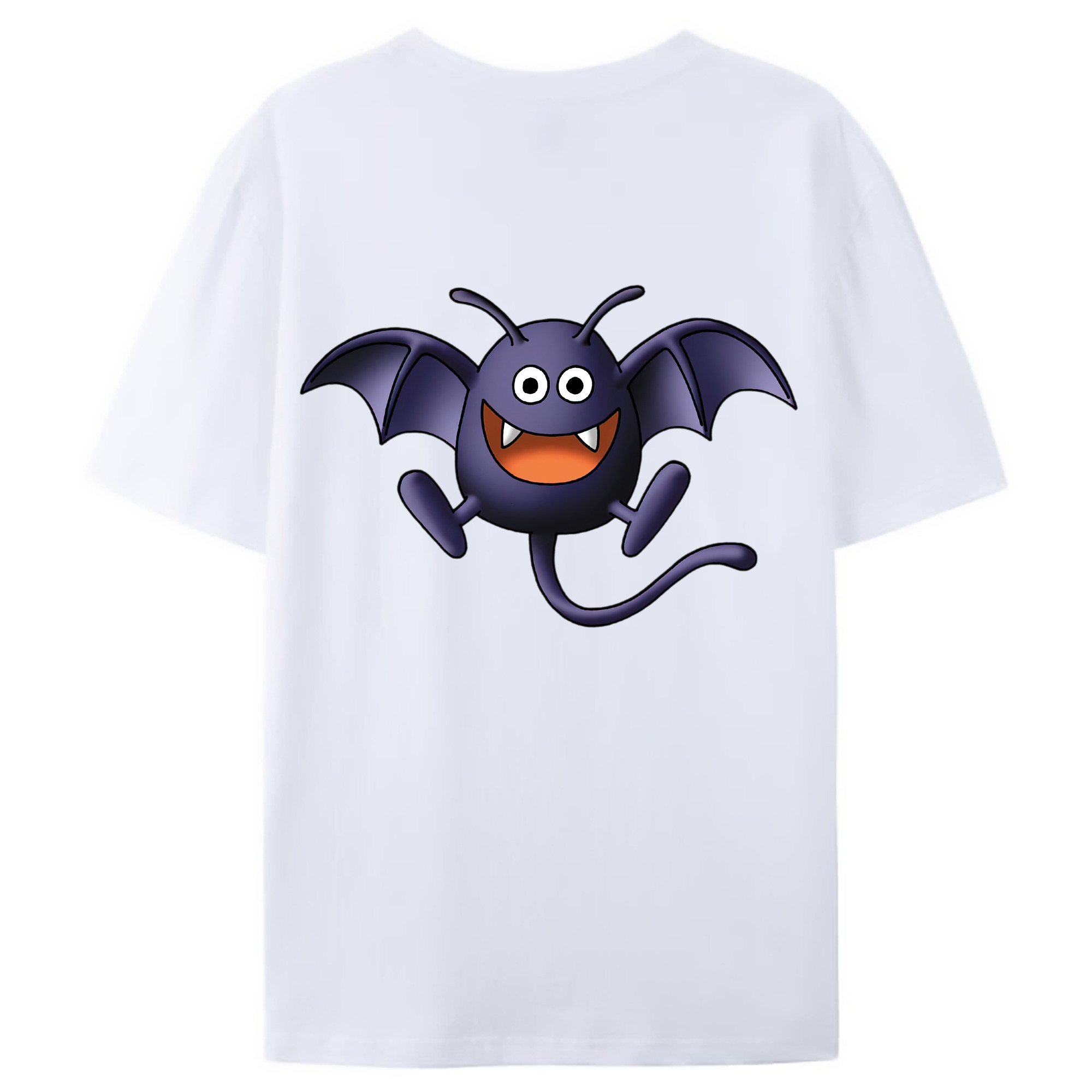 （画像用） ドラゴンクエスト Doragon Kuesuto Dragon Quest 綿100％ メンズ半袖Tシャツ（バックプリント） 通気性