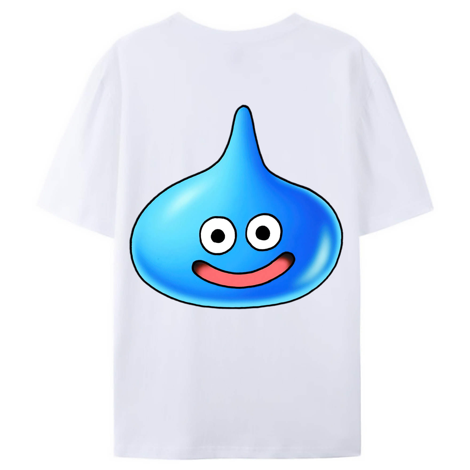 （画像用） ドラゴンクエスト Doragon Kuesuto Dragon Quest 綿100％ メンズ半袖Tシャツ（バックプリント） 通気性