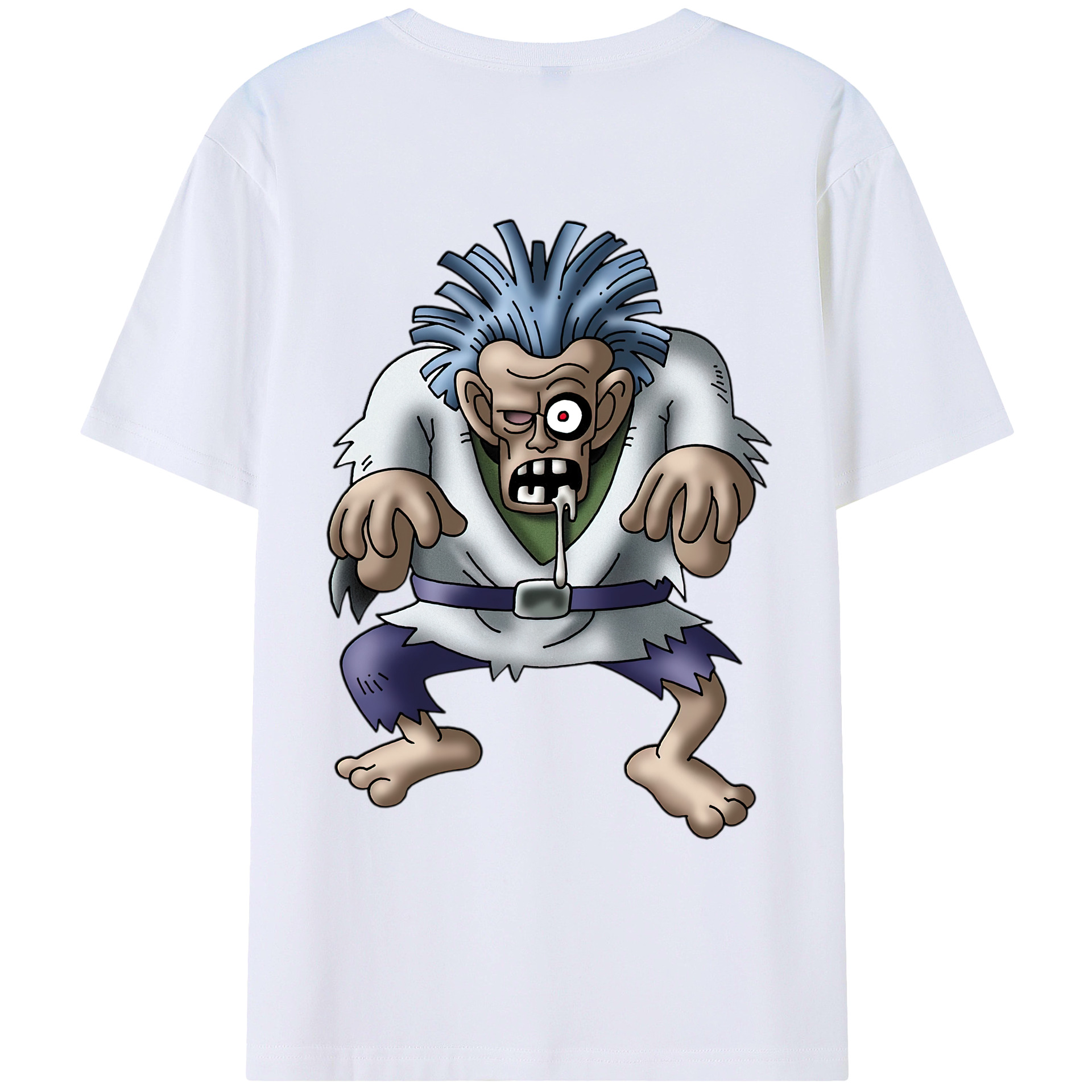 （画像用） ドラゴンクエスト Doragon Kuesuto Dragon Quest 綿100％ メンズ半袖Tシャツ（バックプリント） 通気性