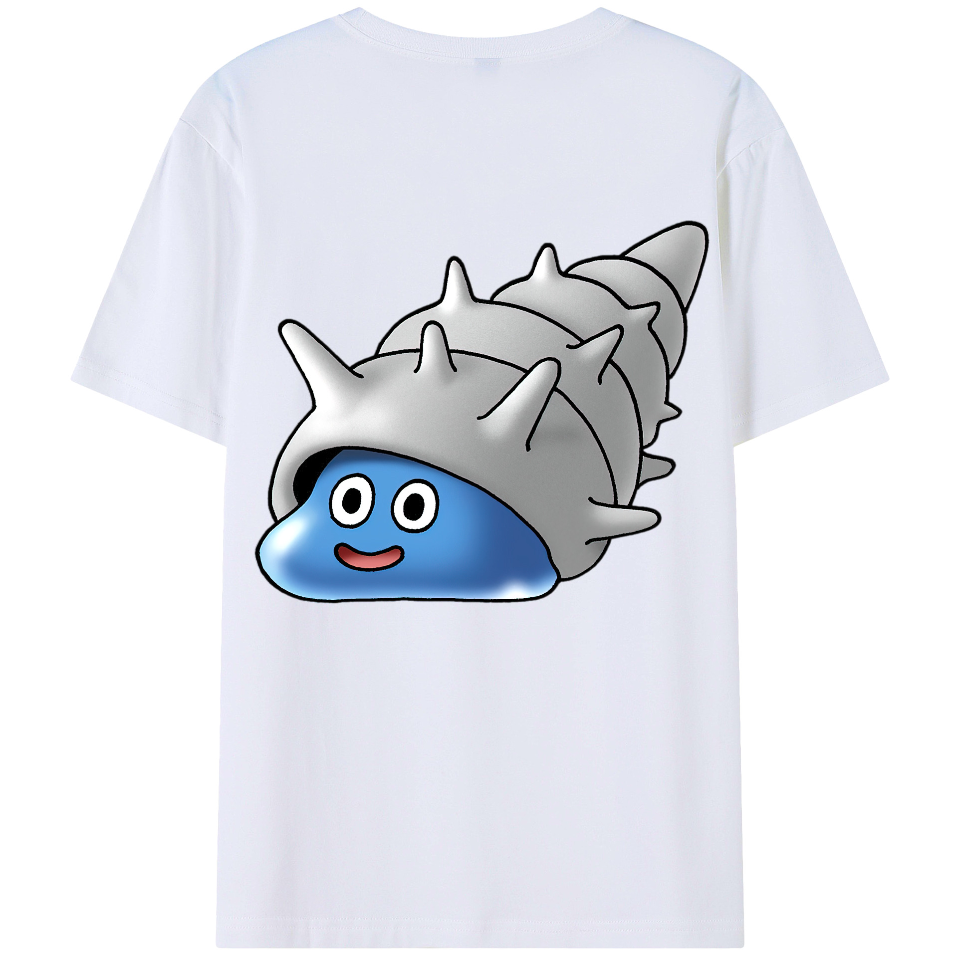 （画像用） ドラゴンクエスト Doragon Kuesuto Dragon Quest 綿100％ メンズ半袖Tシャツ（バックプリント） 通気性