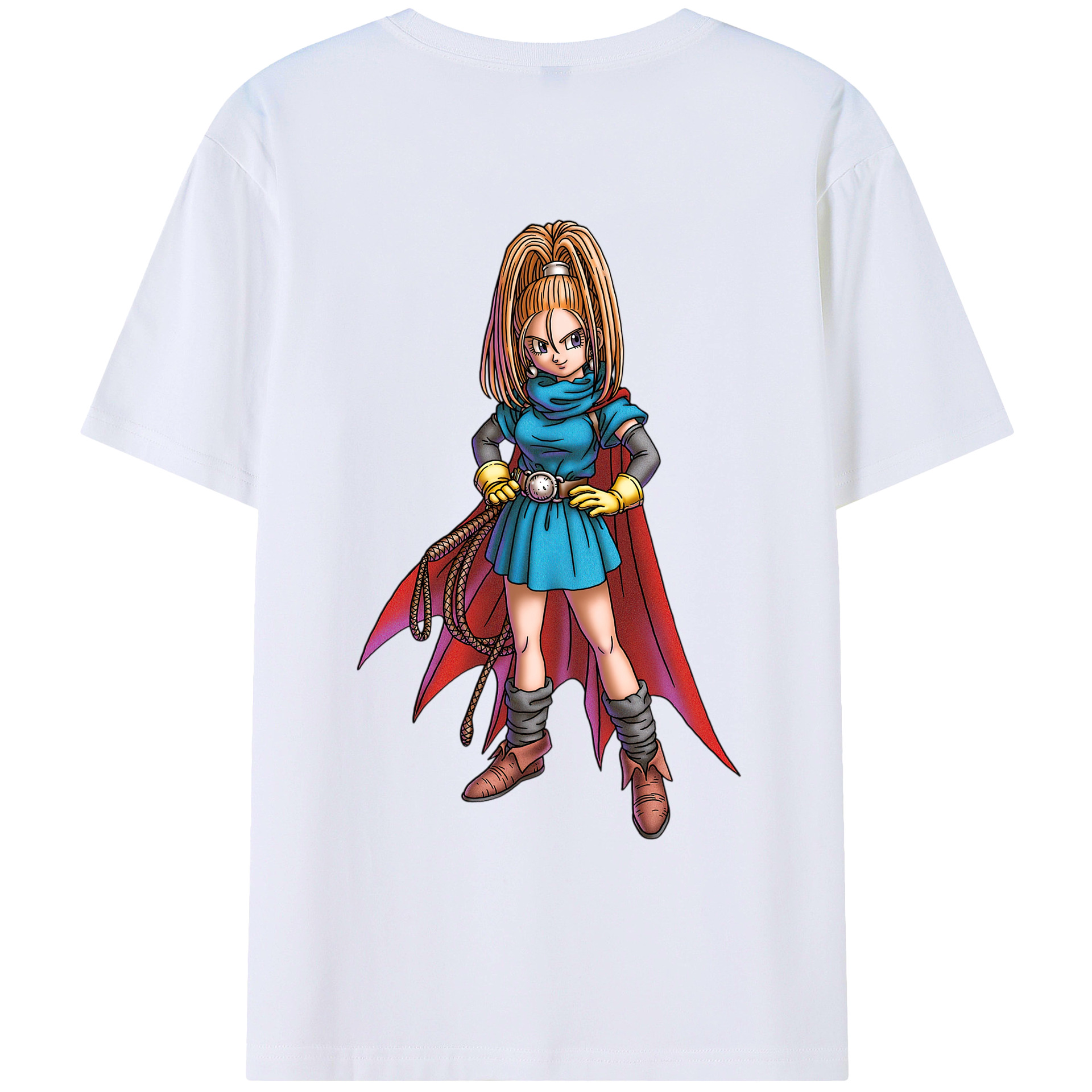 （画像用） ドラゴンクエスト Doragon Kuesuto Dragon Quest 綿100％ メンズ半袖Tシャツ（バックプリント） 通気性