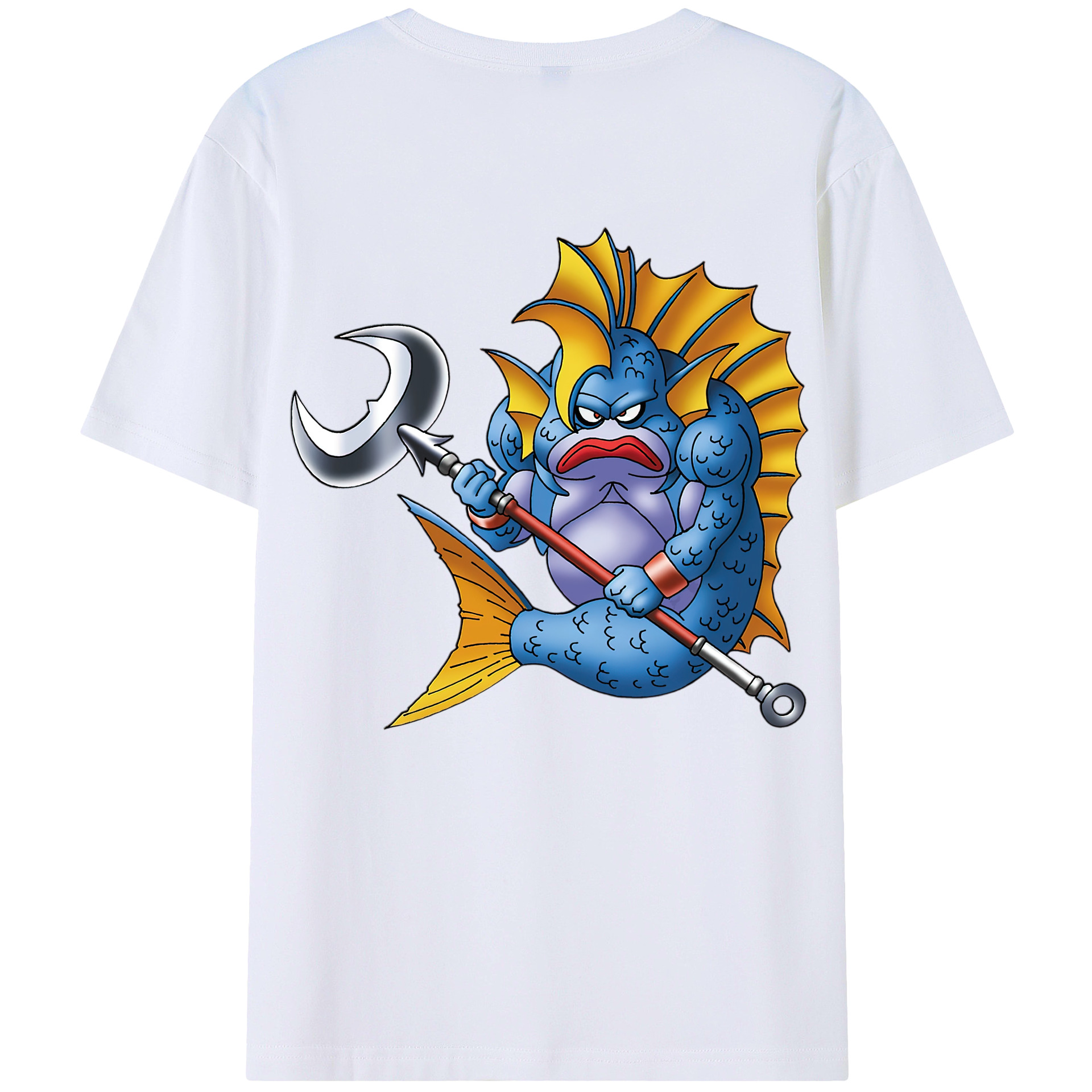 （画像用） ドラゴンクエスト Doragon Kuesuto Dragon Quest 綿100％ メンズ半袖Tシャツ（バックプリント） 通気性
