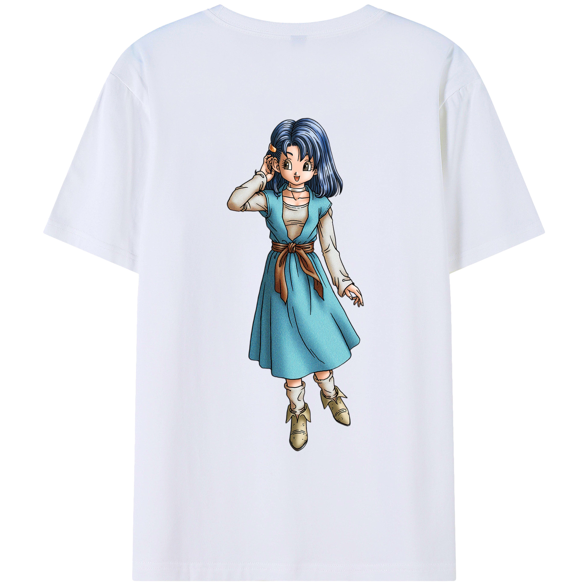 （画像用） ドラゴンクエスト Doragon Kuesuto Dragon Quest 綿100％ メンズ半袖Tシャツ（バックプリント） 通気性