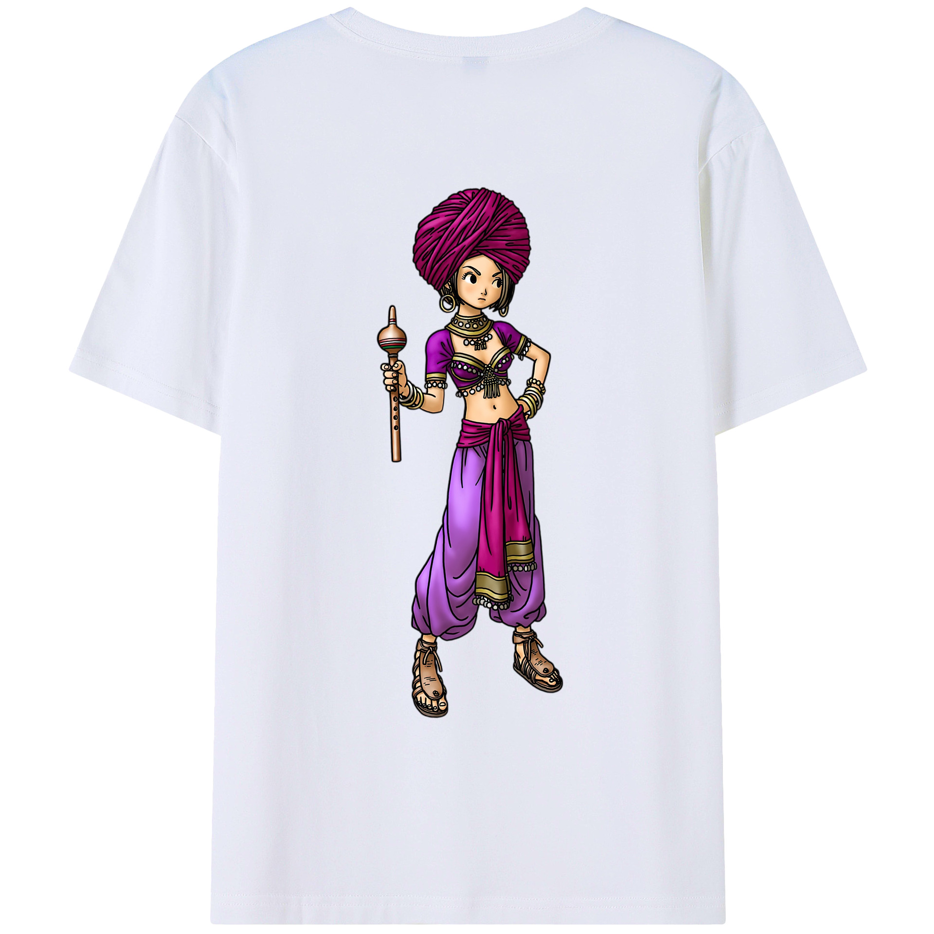 （画像用） ドラゴンクエスト Doragon Kuesuto Dragon Quest 綿100％ メンズ半袖Tシャツ（バックプリント） 通気性