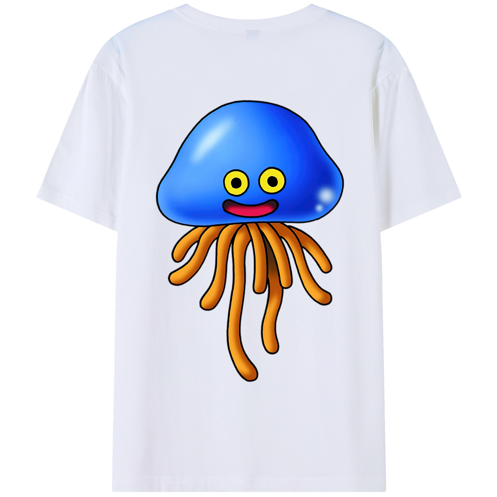 （画像用） ドラゴンクエスト Doragon Kuesuto Dragon Quest 綿100％ メンズ半袖Tシャツ（バックプリント） 通気性