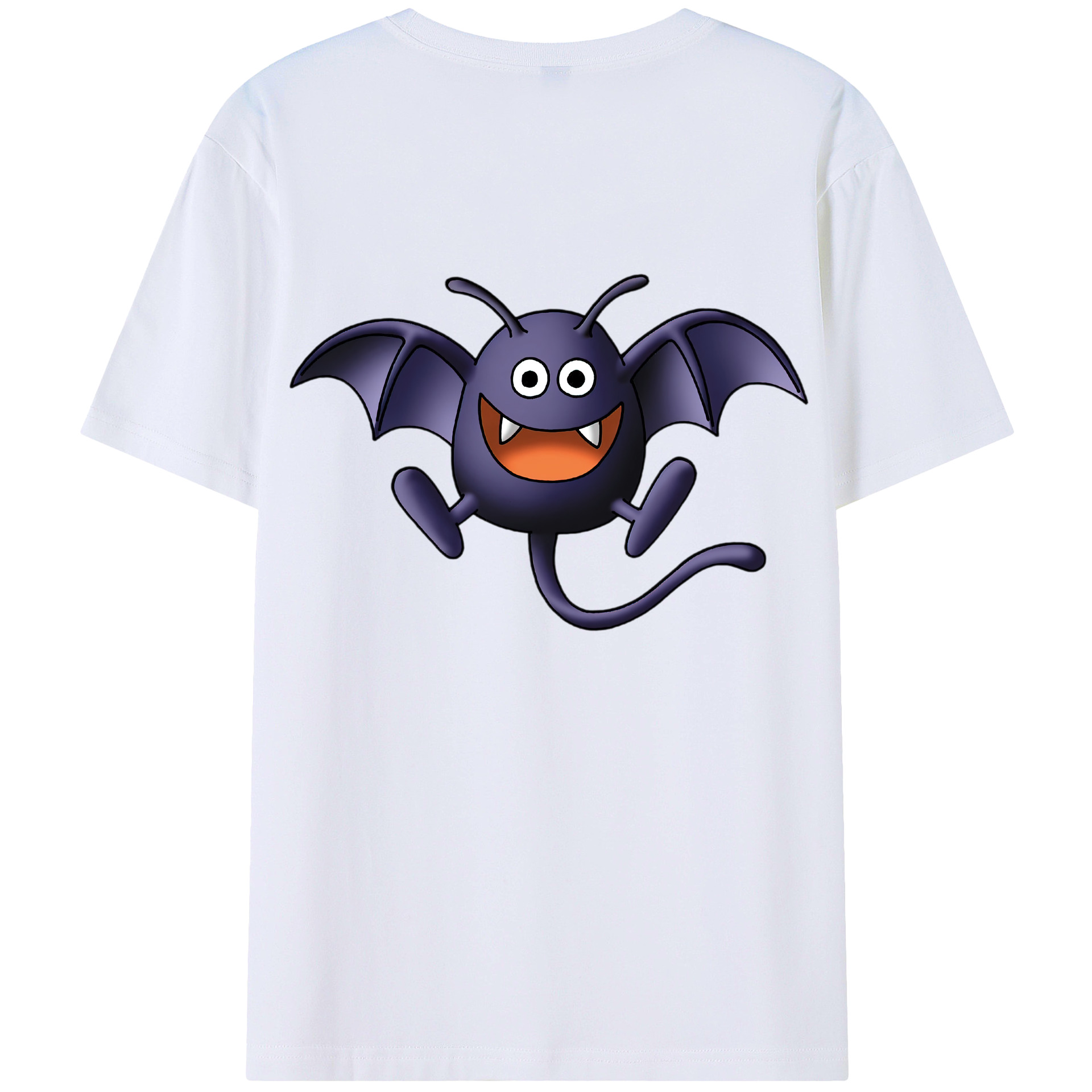 （画像用） ドラゴンクエスト Doragon Kuesuto Dragon Quest 綿100％ メンズ半袖Tシャツ（バックプリント） 通気性
