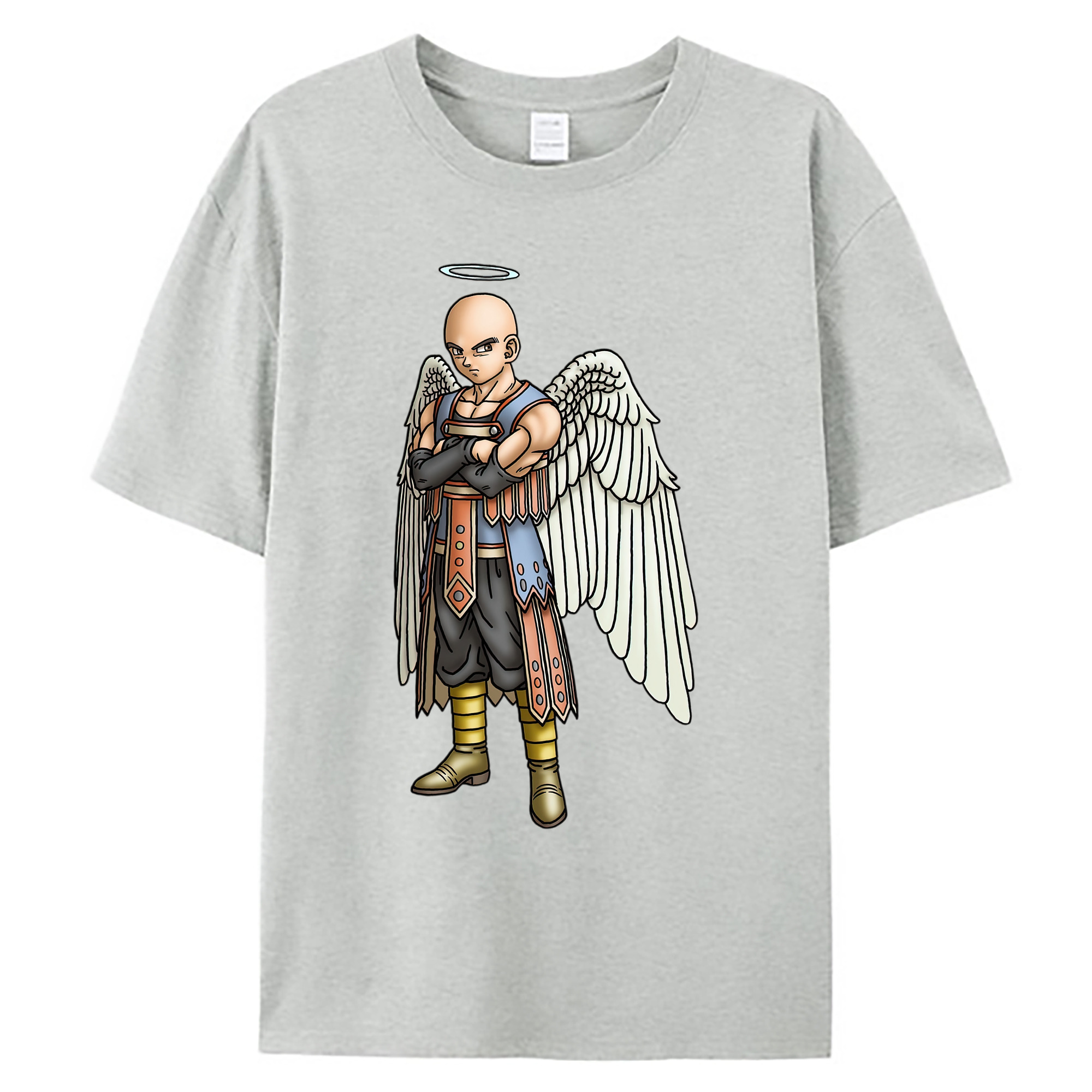 （画像用） ドラゴンクエスト Doragon Kuesuto Dragon Quest 綿100％ メンズ半袖Tシャツ｜肌触りやわらか＆通気性