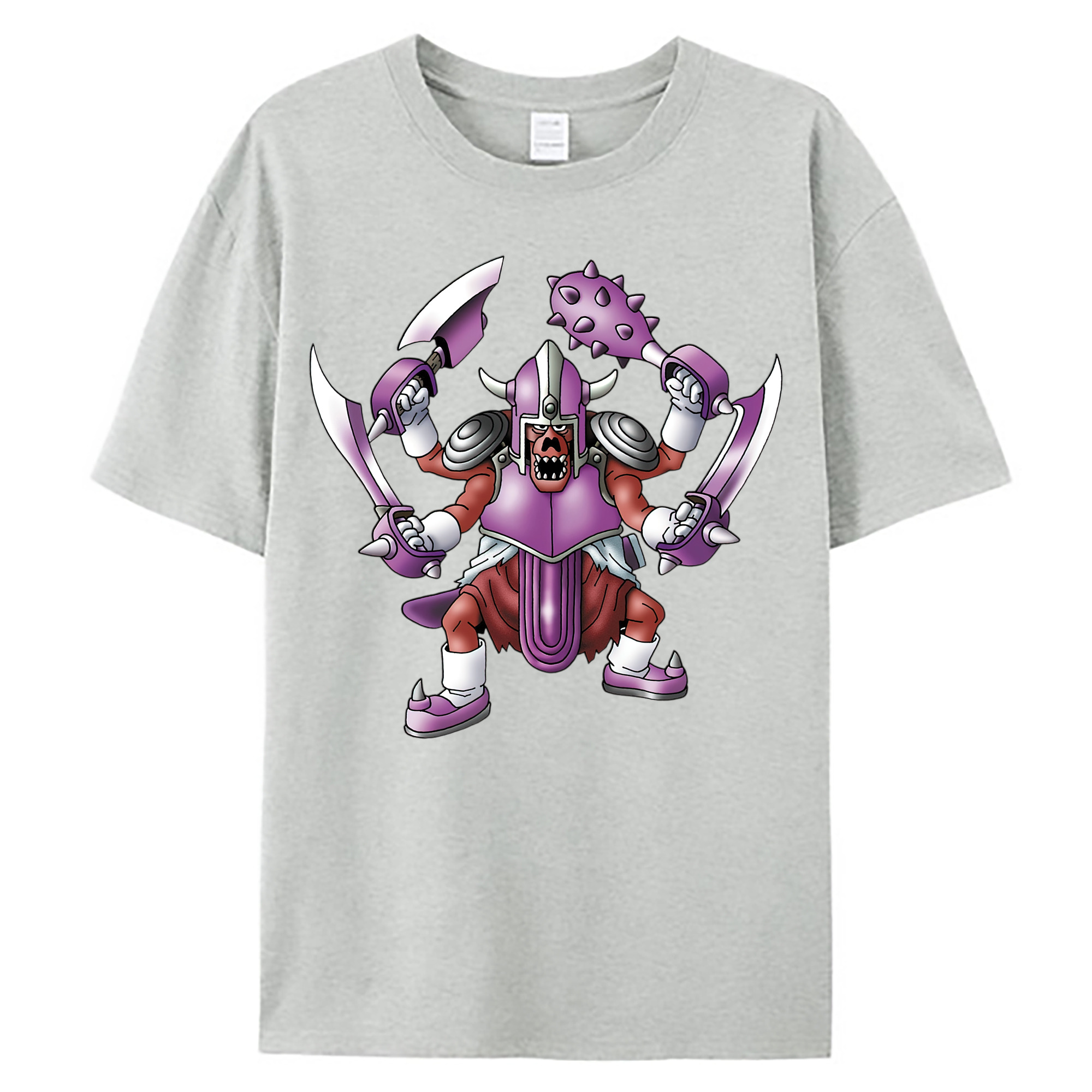 （画像用） ドラゴンクエスト Doragon Kuesuto Dragon Quest 綿100％ メンズ半袖Tシャツ｜肌触りやわらか＆通気性