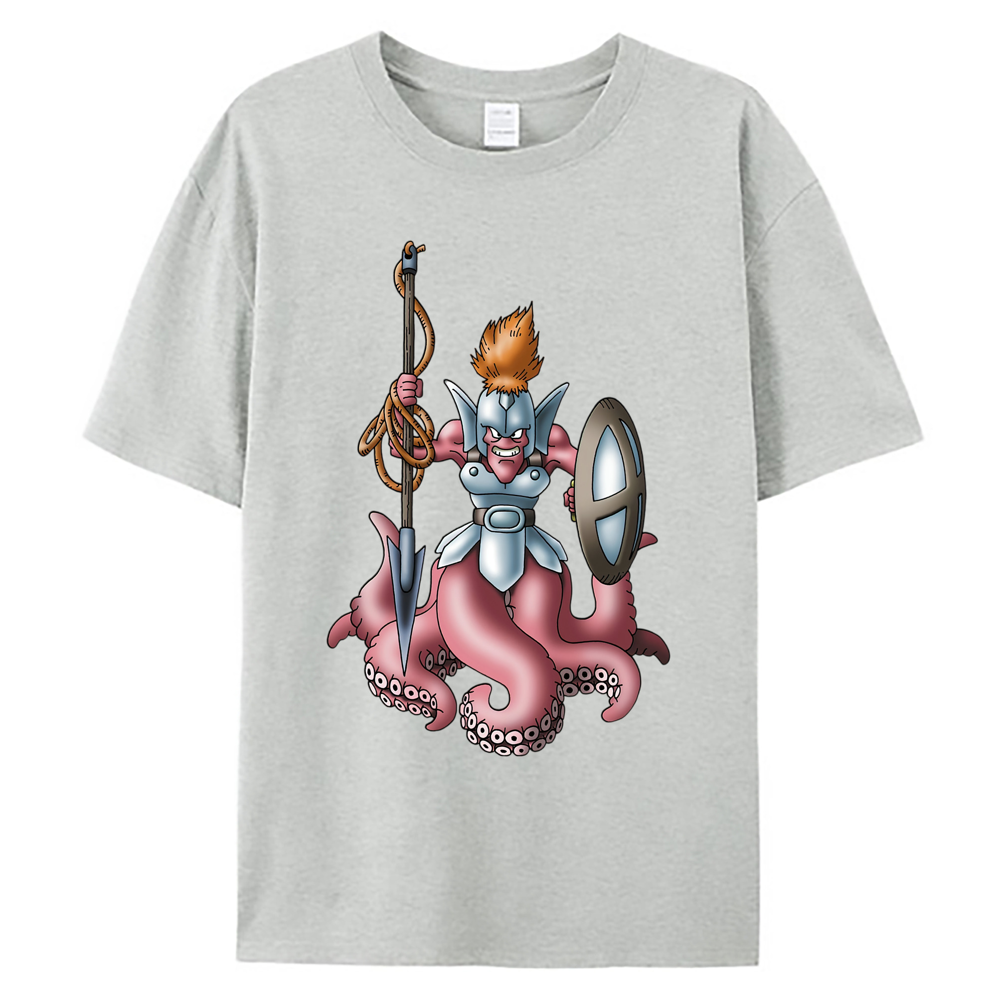 （画像用） ドラゴンクエスト Doragon Kuesuto Dragon Quest 綿100％ メンズ半袖Tシャツ｜肌触りやわらか＆通気性