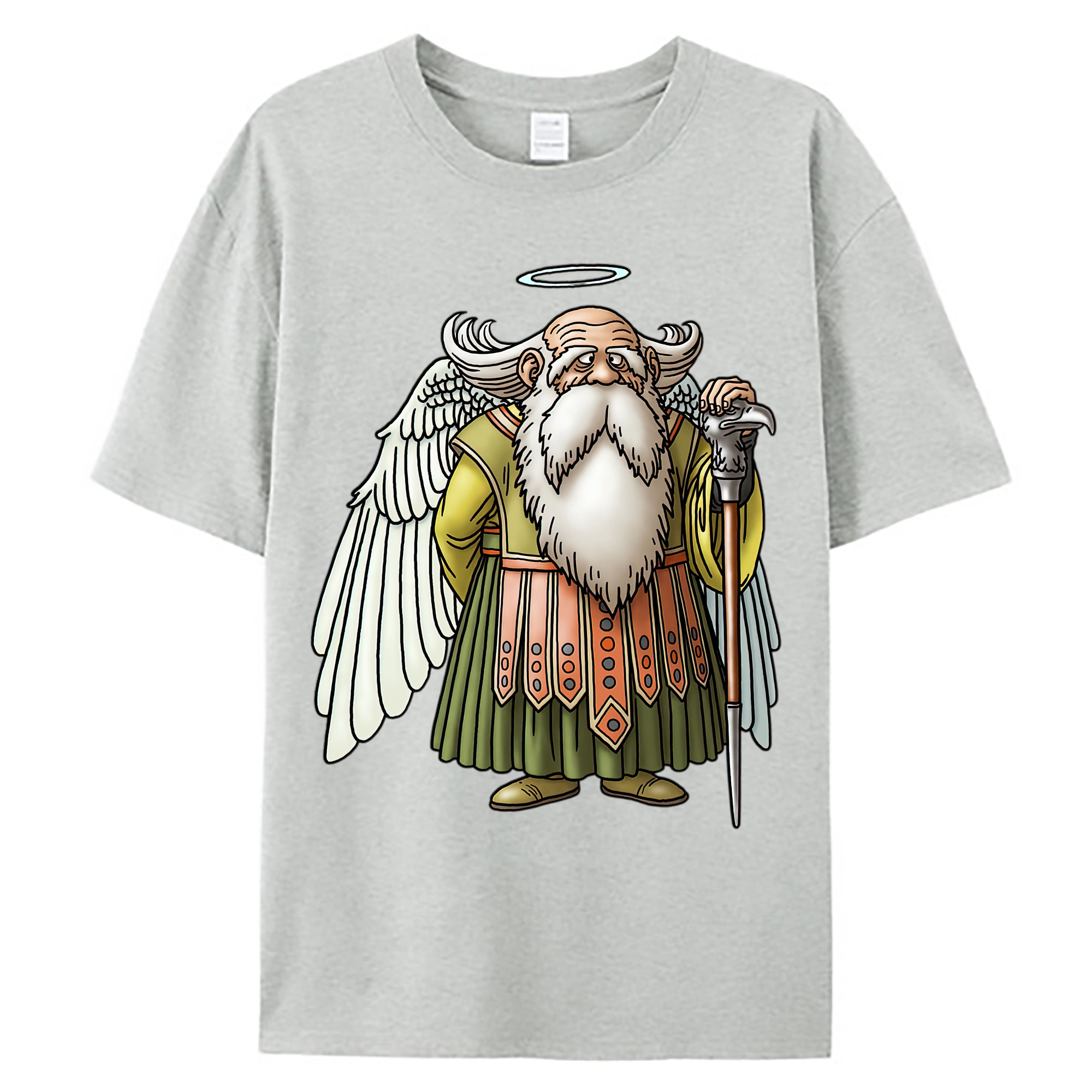 （画像用） ドラゴンクエスト Doragon Kuesuto Dragon Quest 綿100％ メンズ半袖Tシャツ｜肌触りやわらか＆通気性