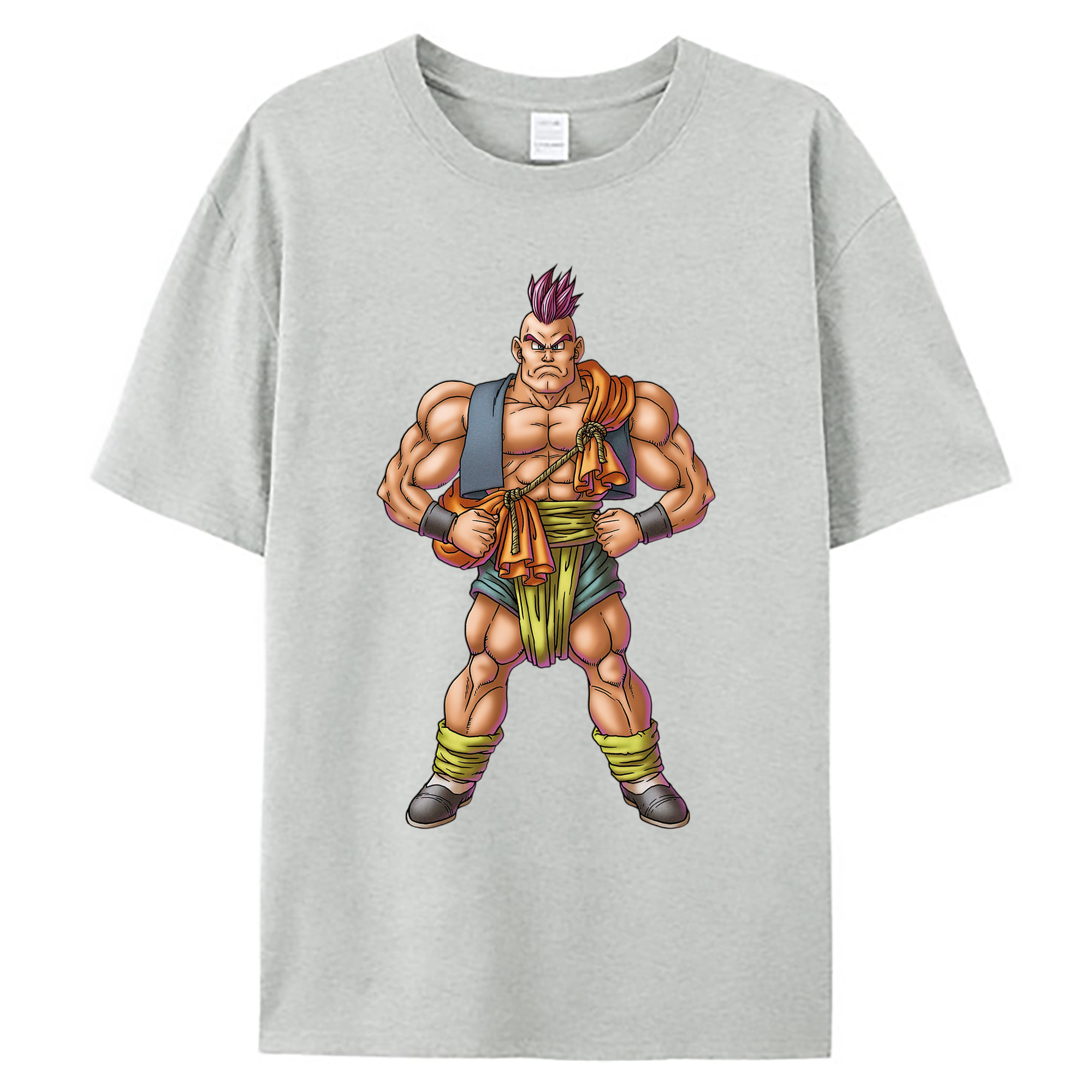 （画像用） ドラゴンクエスト Doragon Kuesuto Dragon Quest 綿100％ メンズ半袖Tシャツ｜肌触りやわらか＆通気性