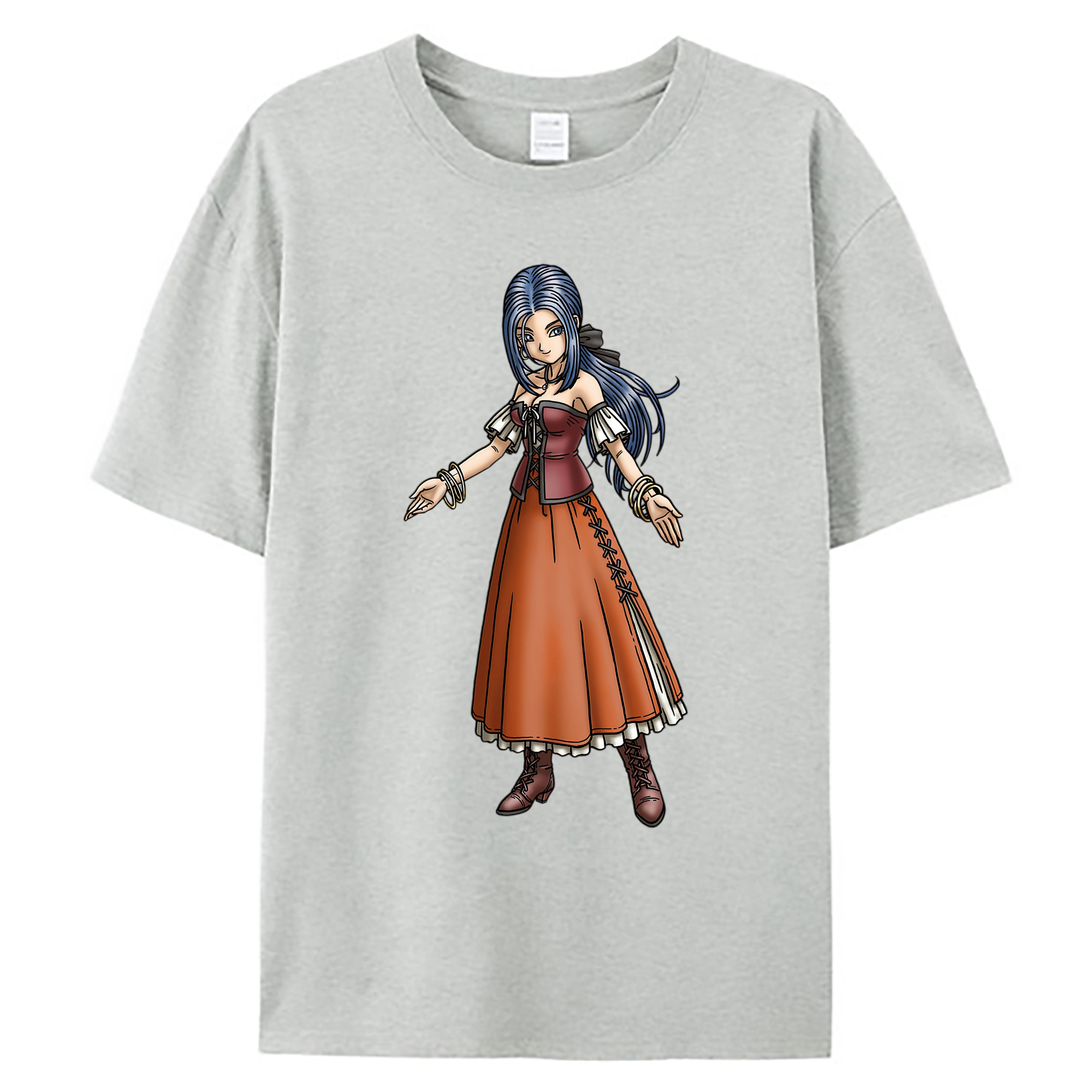 （画像用） ドラゴンクエスト Doragon Kuesuto Dragon Quest 綿100％ メンズ半袖Tシャツ｜肌触りやわらか＆通気性