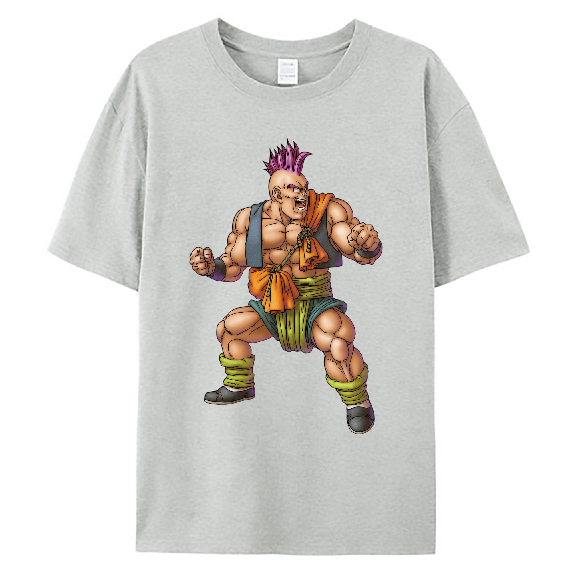 （画像用） ドラゴンクエスト Doragon Kuesuto Dragon Quest 綿100％ メンズ半袖Tシャツ｜肌触りやわらか＆通気性