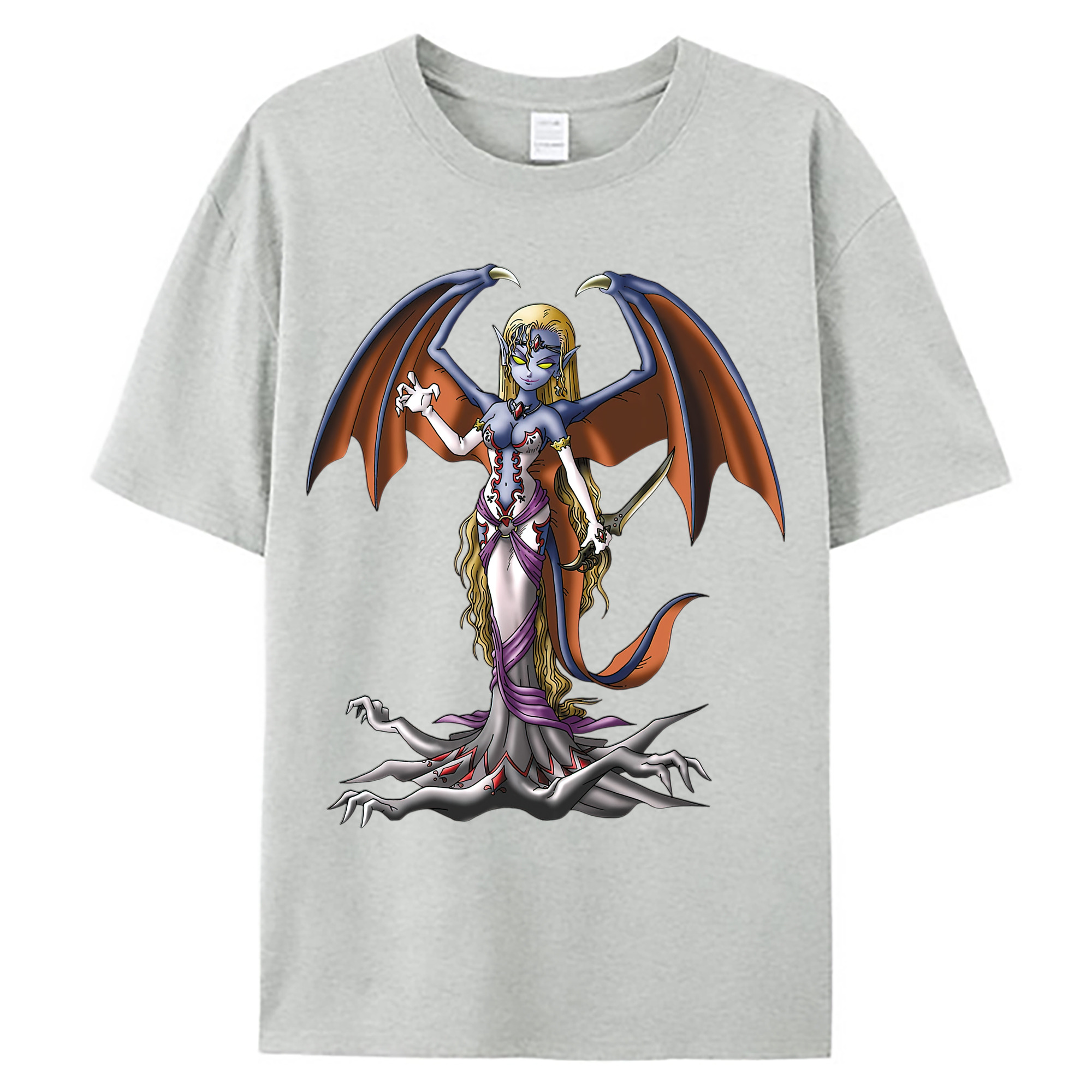 （画像用） ドラゴンクエスト Doragon Kuesuto Dragon Quest 綿100％ メンズ半袖Tシャツ｜肌触りやわらか＆通気性