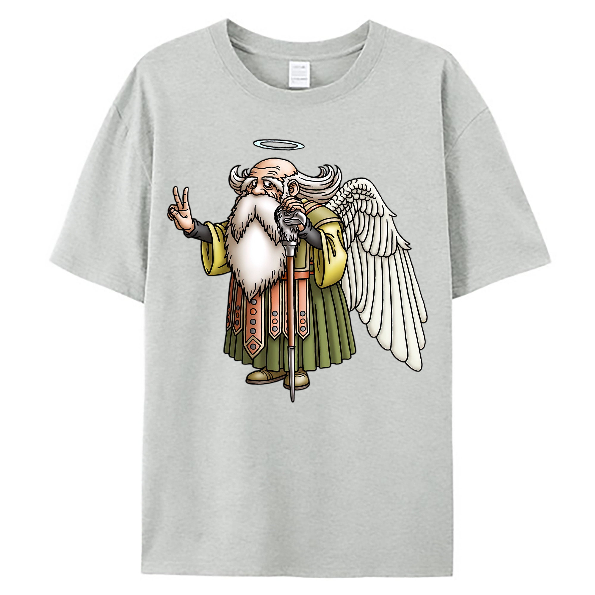 （画像用） ドラゴンクエスト Doragon Kuesuto Dragon Quest 綿100％ メンズ半袖Tシャツ｜肌触りやわらか＆通気性