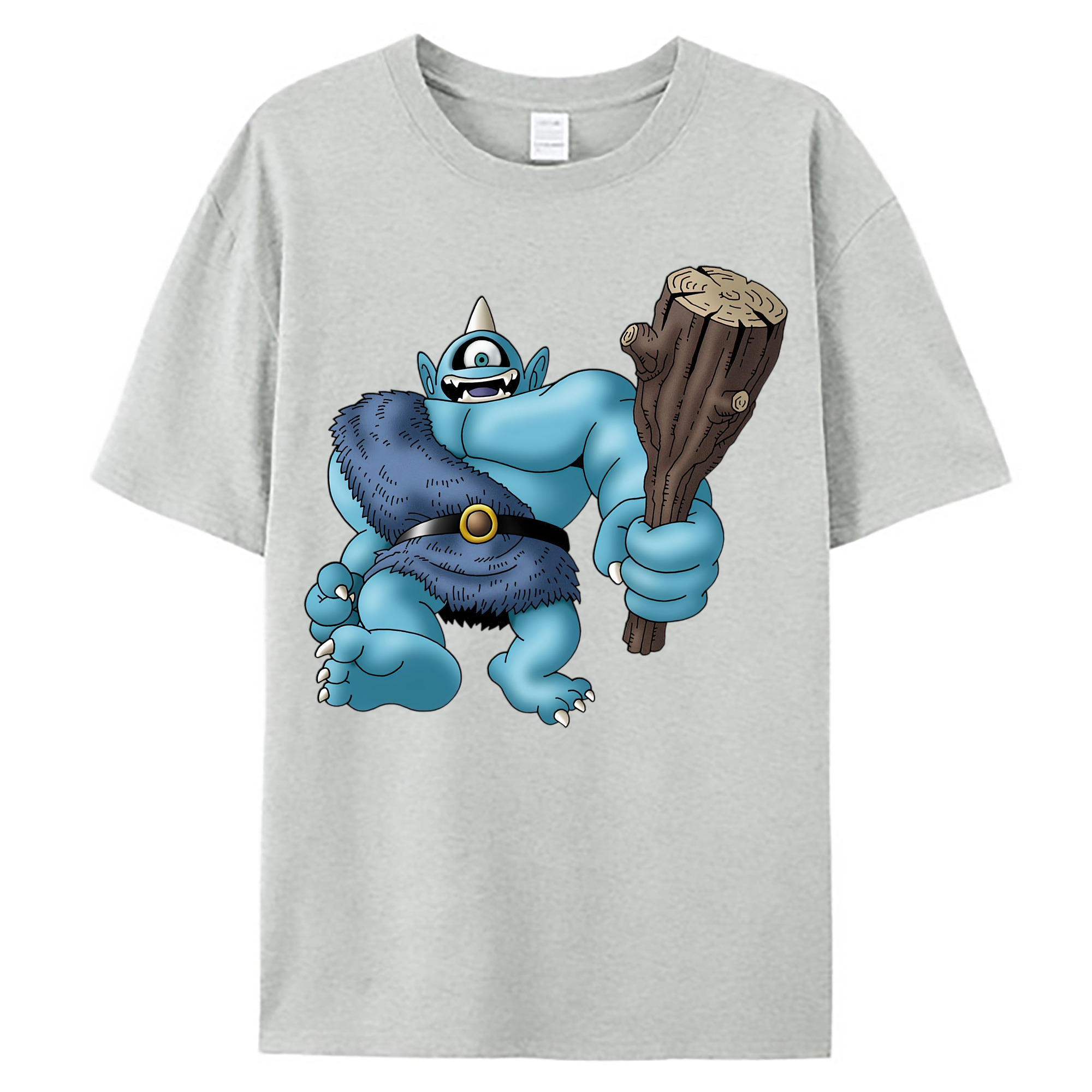 （画像用） ドラゴンクエスト Doragon Kuesuto Dragon Quest 綿100％ メンズ半袖Tシャツ｜肌触りやわらか＆通気性