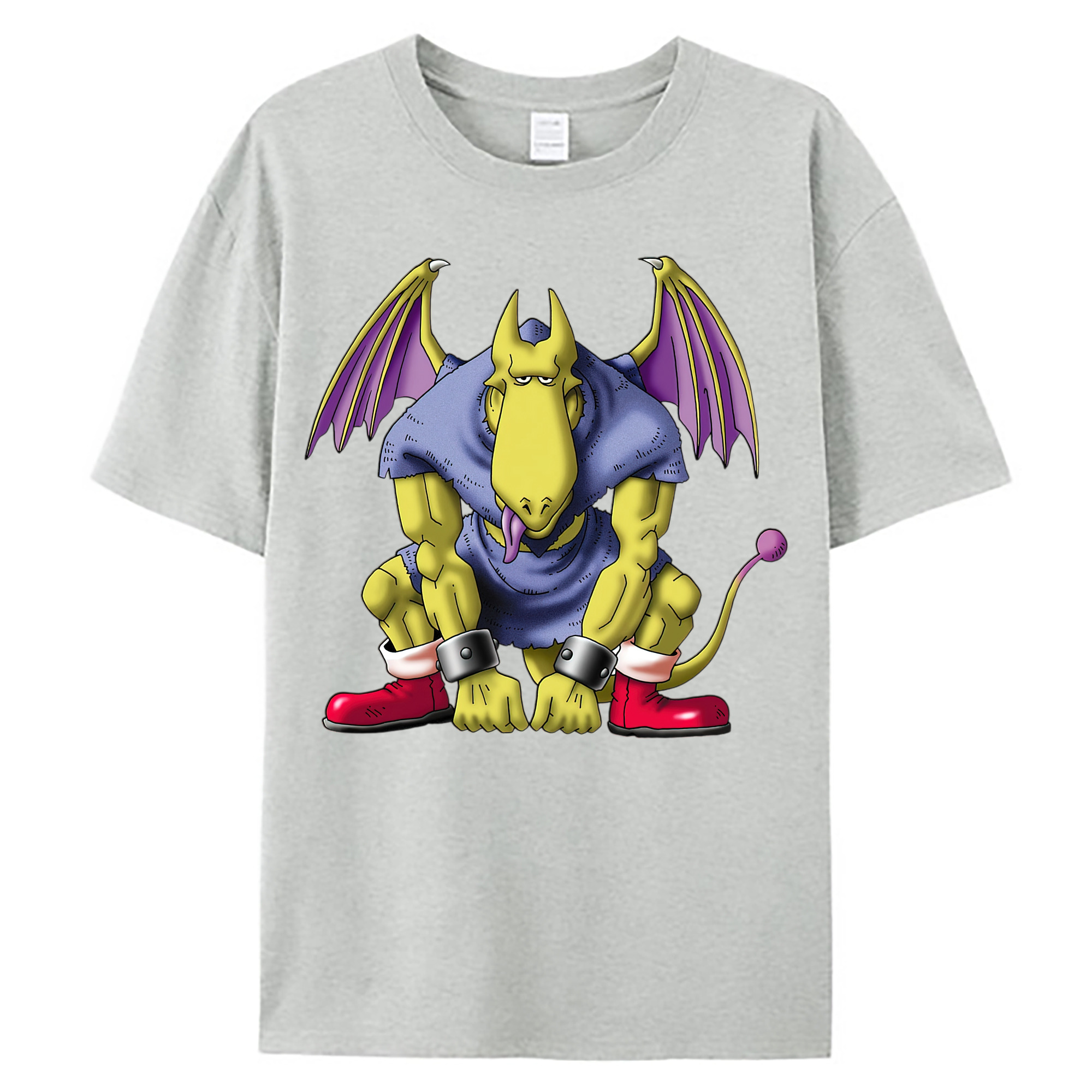 （画像用） ドラゴンクエスト Doragon Kuesuto Dragon Quest 綿100％ メンズ半袖Tシャツ｜肌触りやわらか＆通気性